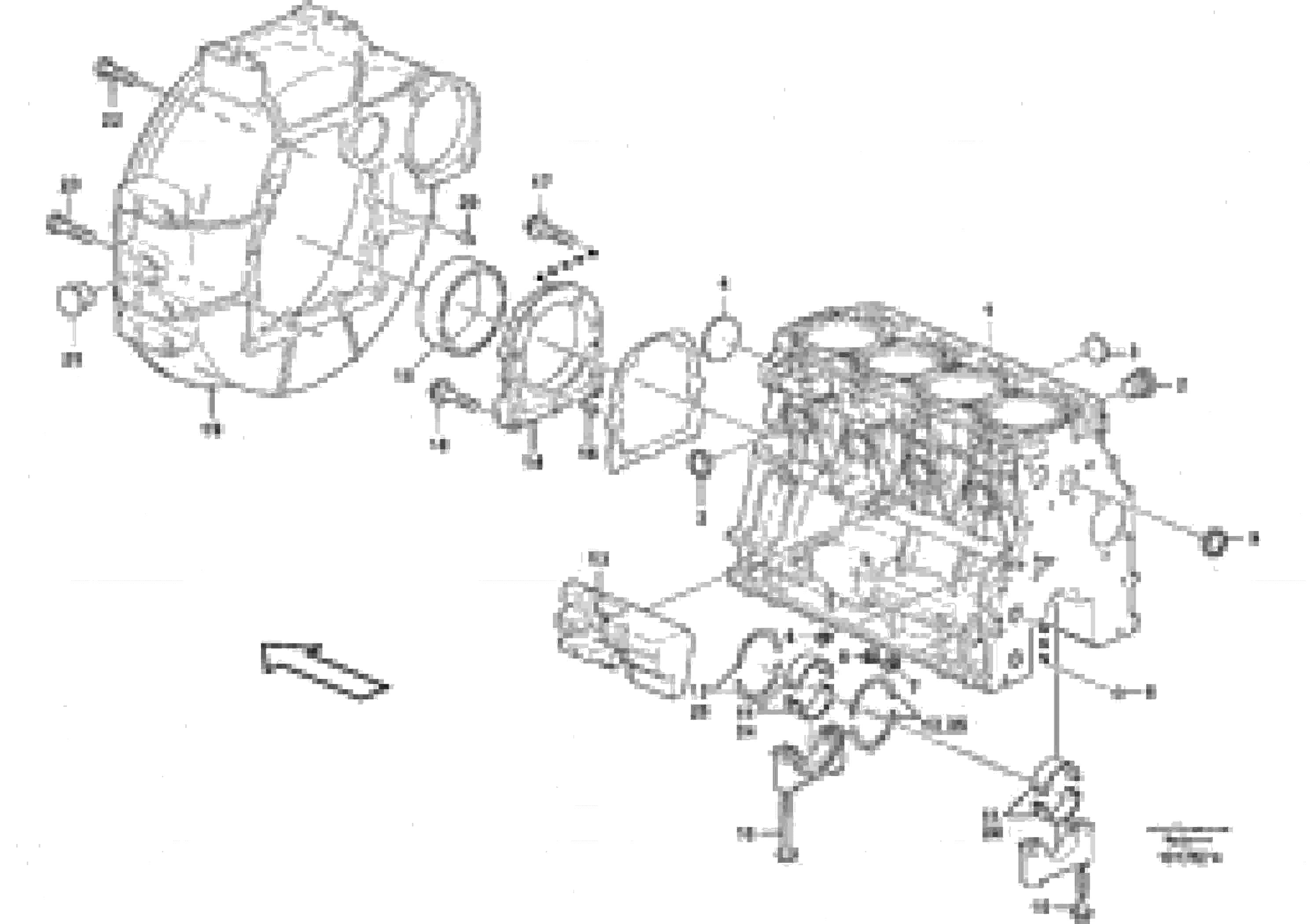 Схема запчастей Volvo MC60B - 5602 Блок цилиндров MC60B