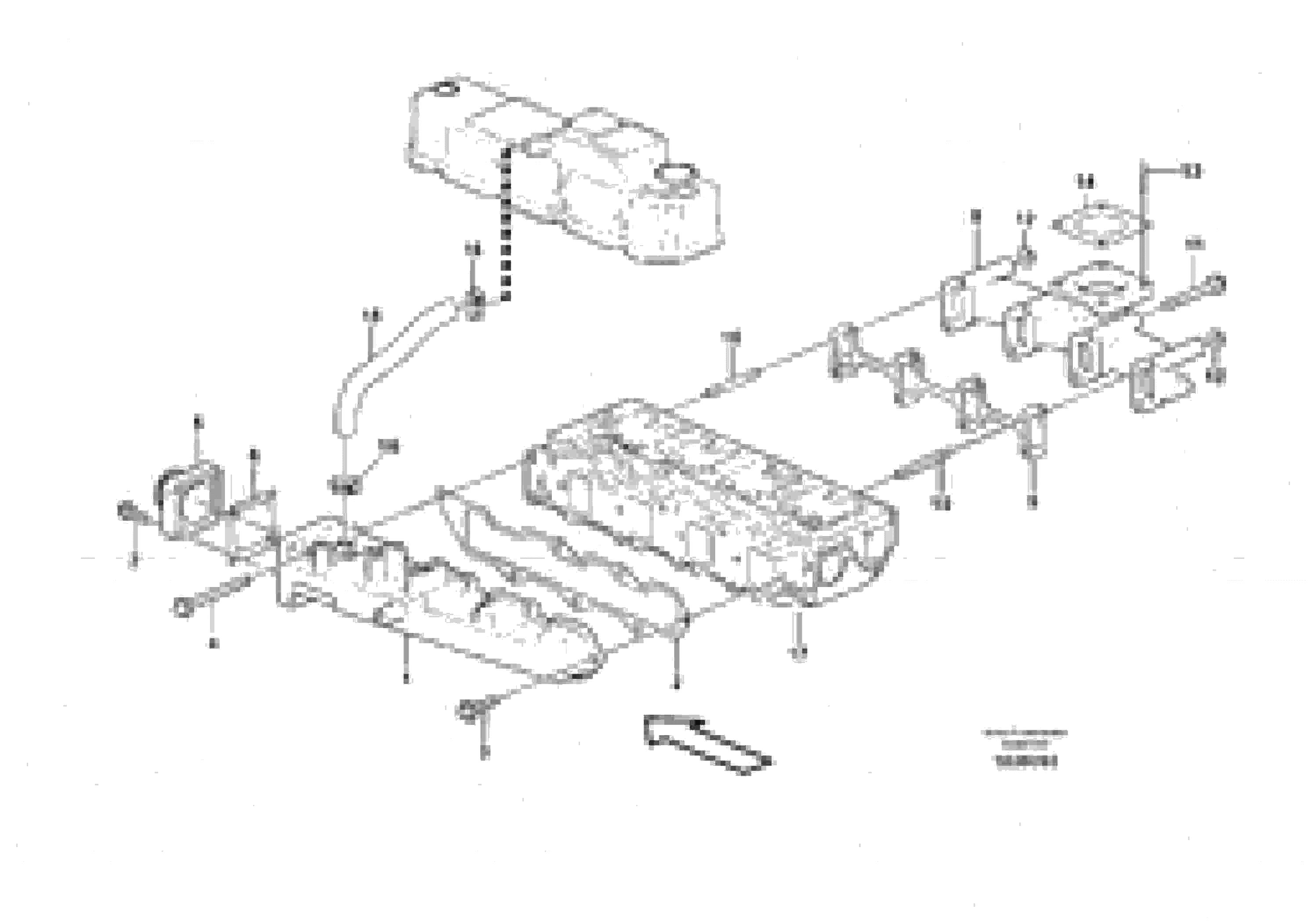 Схема запчастей Volvo MC60B - 35491 Inlet manifold and exhaust manifold MC60B S/N 71000 -