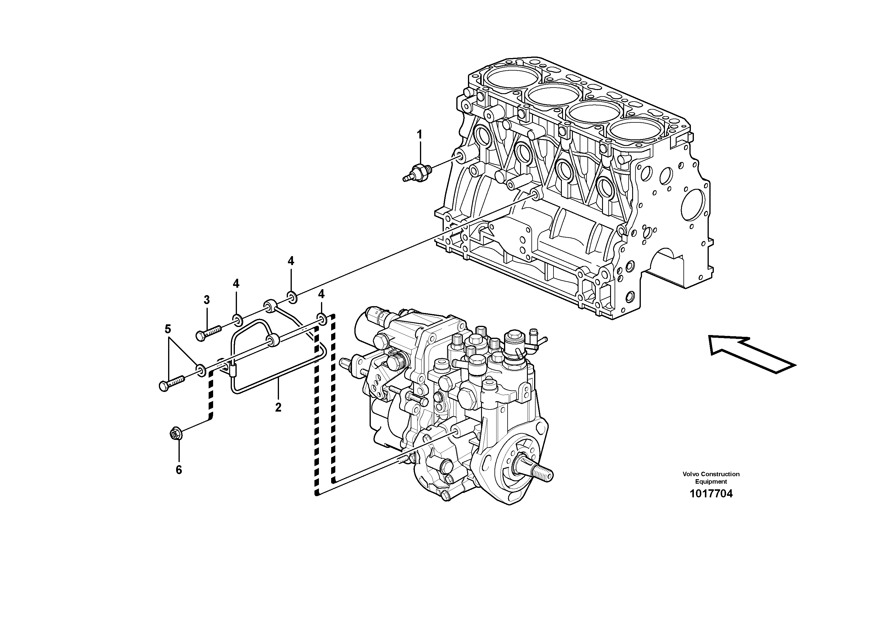 Схема запчастей Volvo MC60B - 52874 Система масляной смазки MC60B