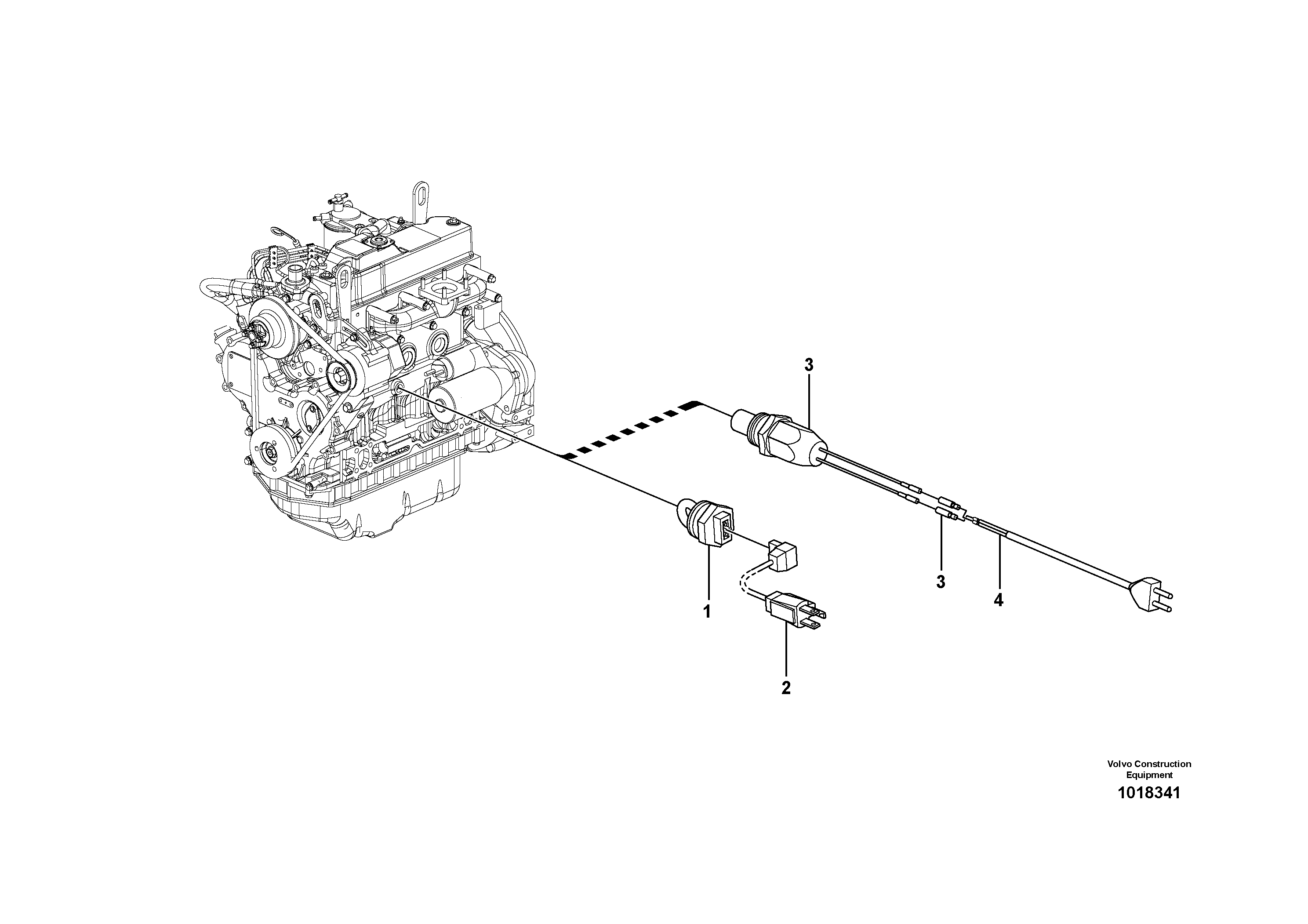 Схема запчастей Volvo MC60B - 52551 Engine heater MC60B