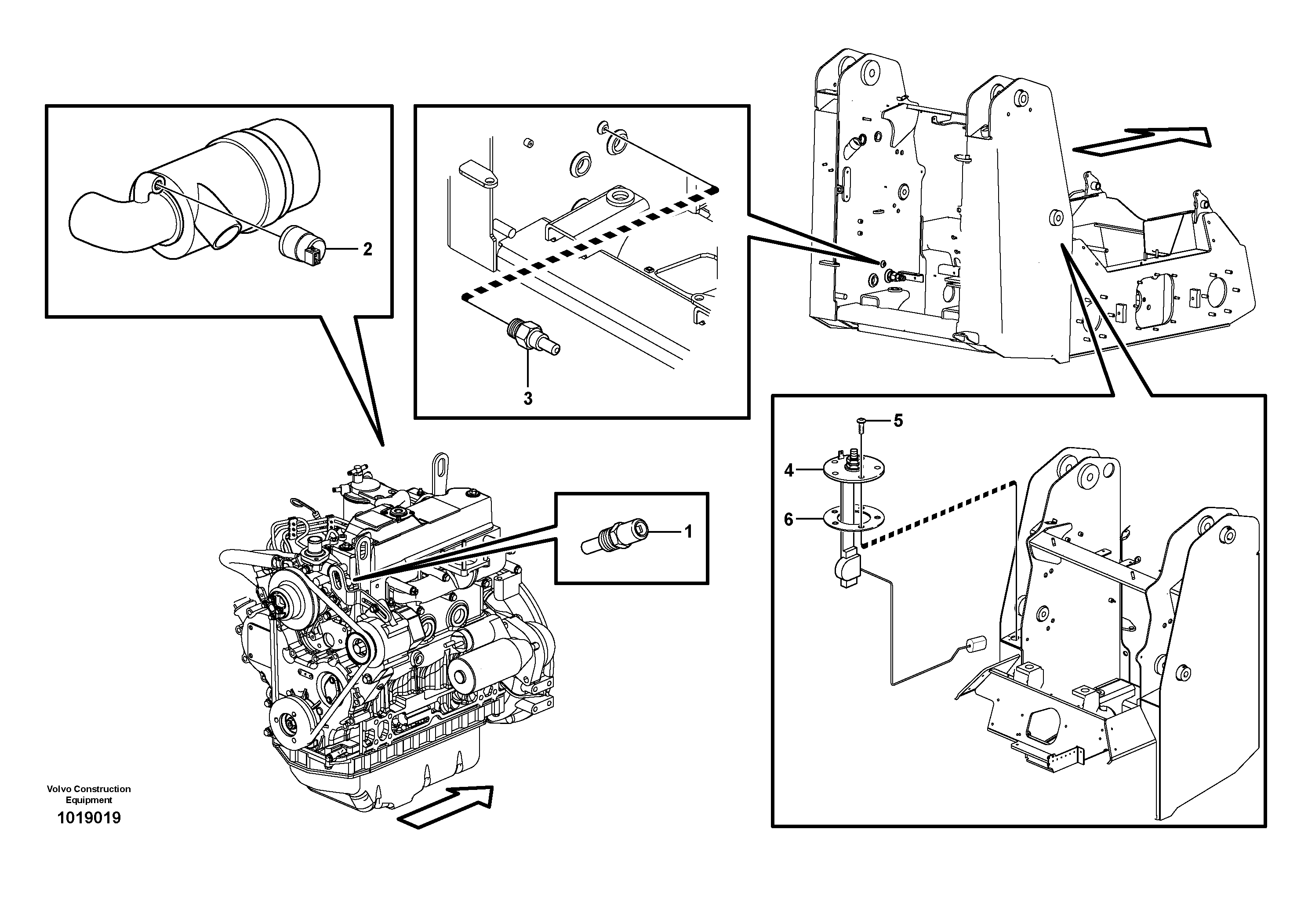 Схема запчастей Volvo MC60B - 37600 Sensor MC60B