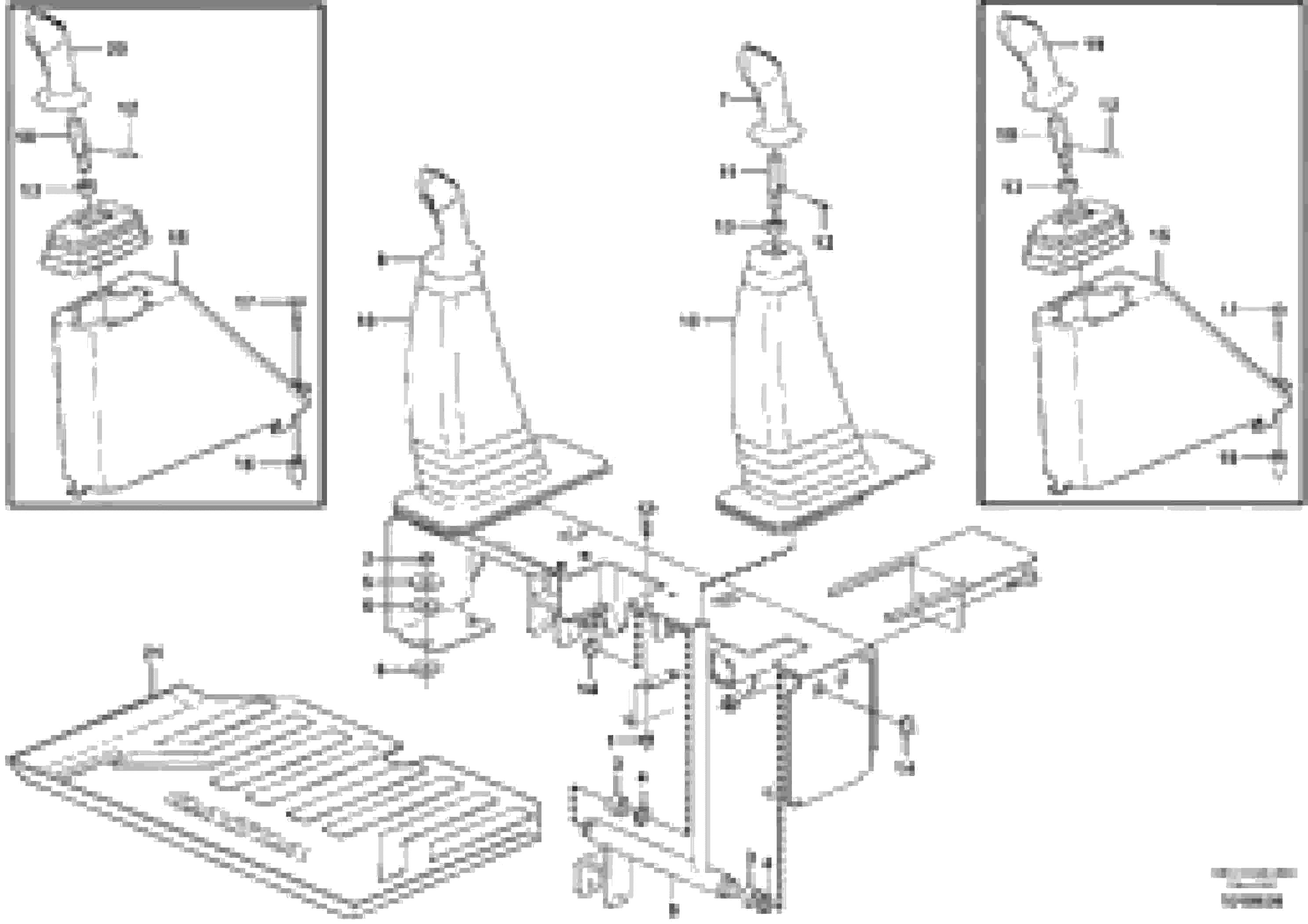 Схема запчастей Volvo MC60B - 89579 Optional hand controls MC60B