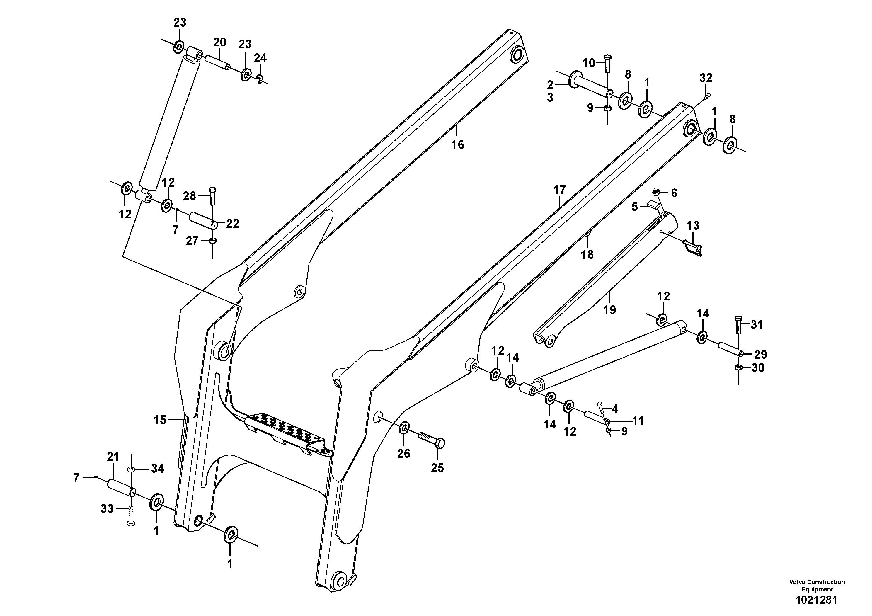 Схема запчастей Volvo MC60B - 65317 Loading unit MC60B