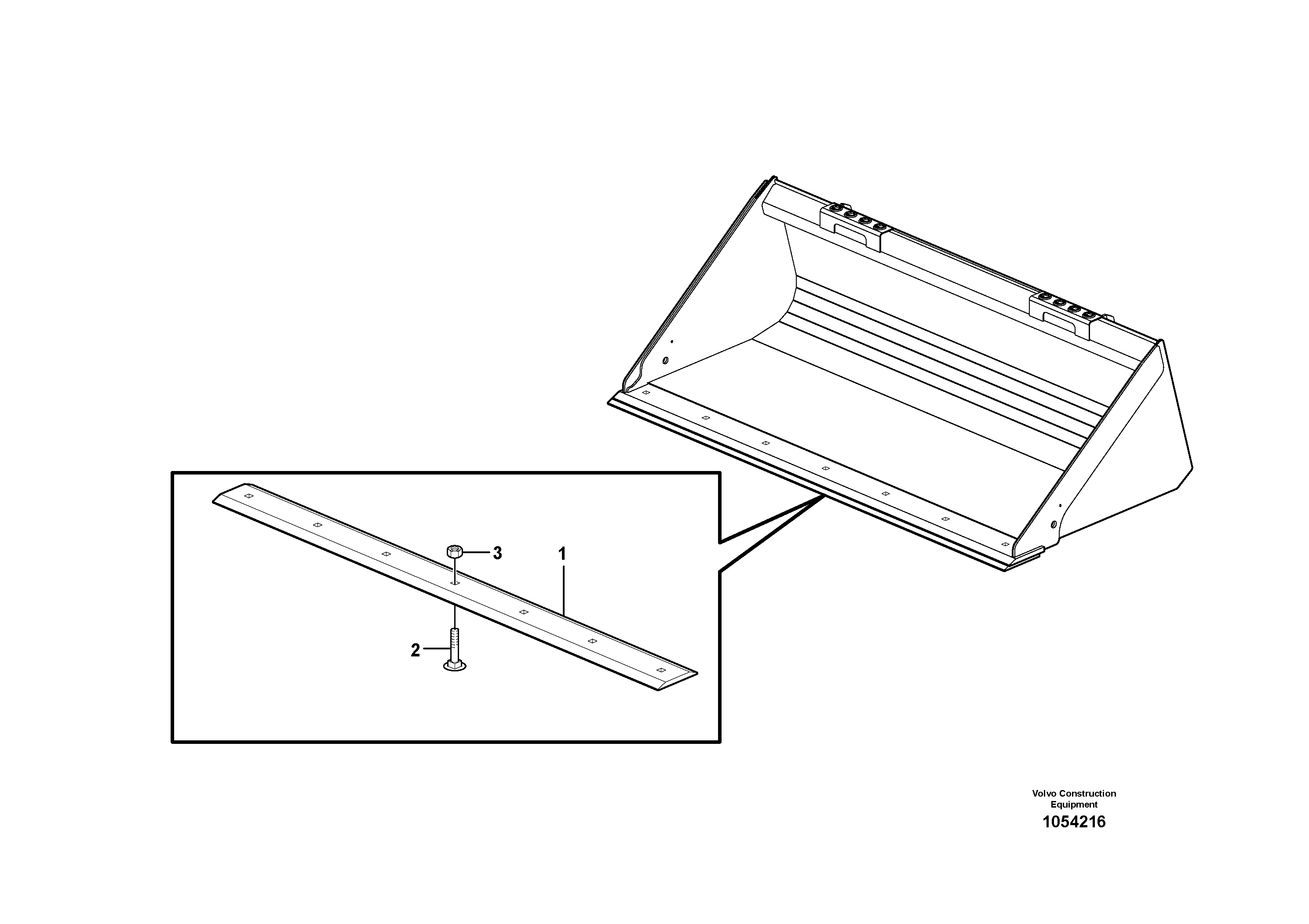 Схема запчастей Volvo MC90B - 23098 Bolt on edge MC90B S/N 71000 -