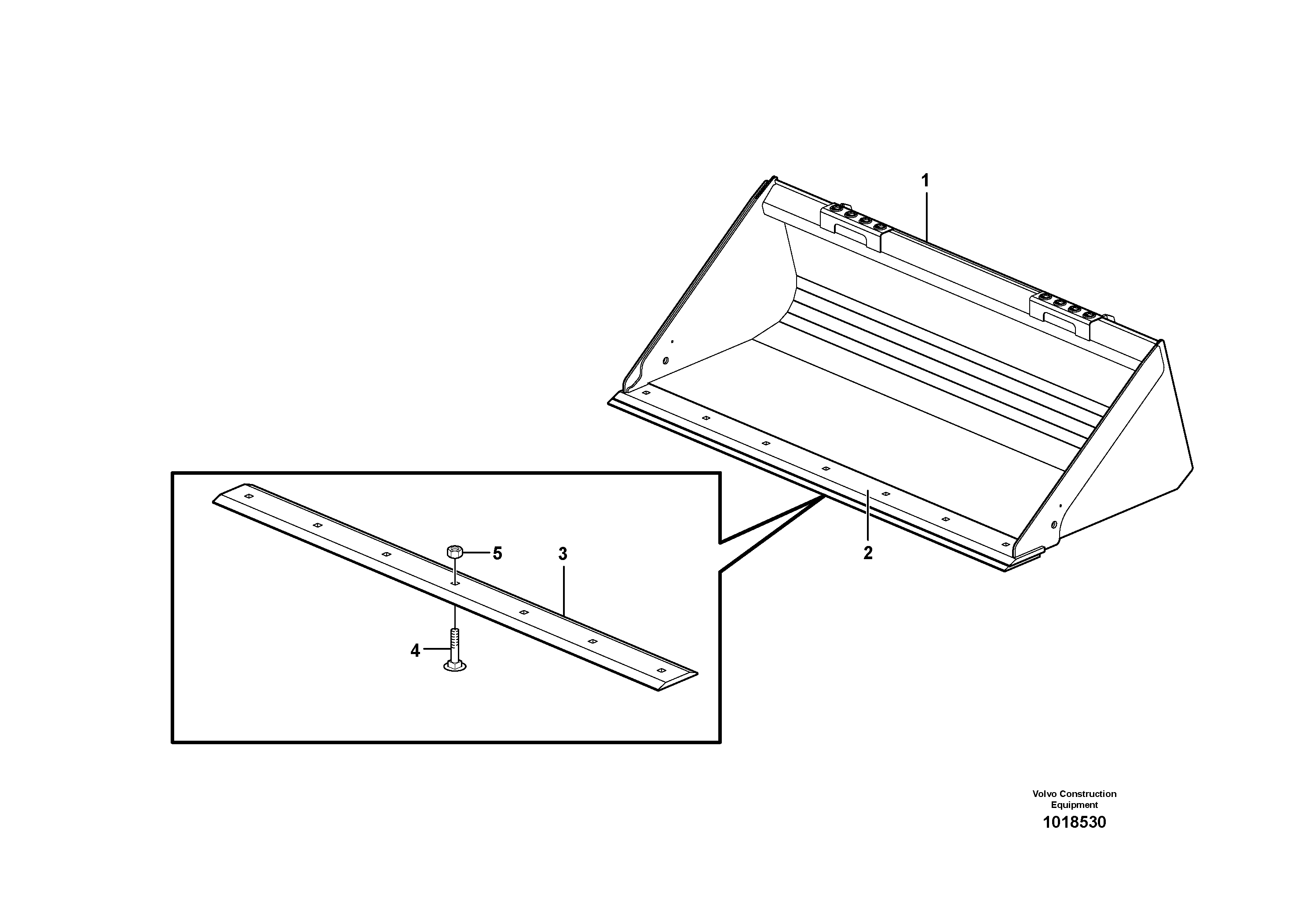 Схема запчастей Volvo MC90B - 41169 Bucket straight with edge-saver MC90B S/N 71000 -