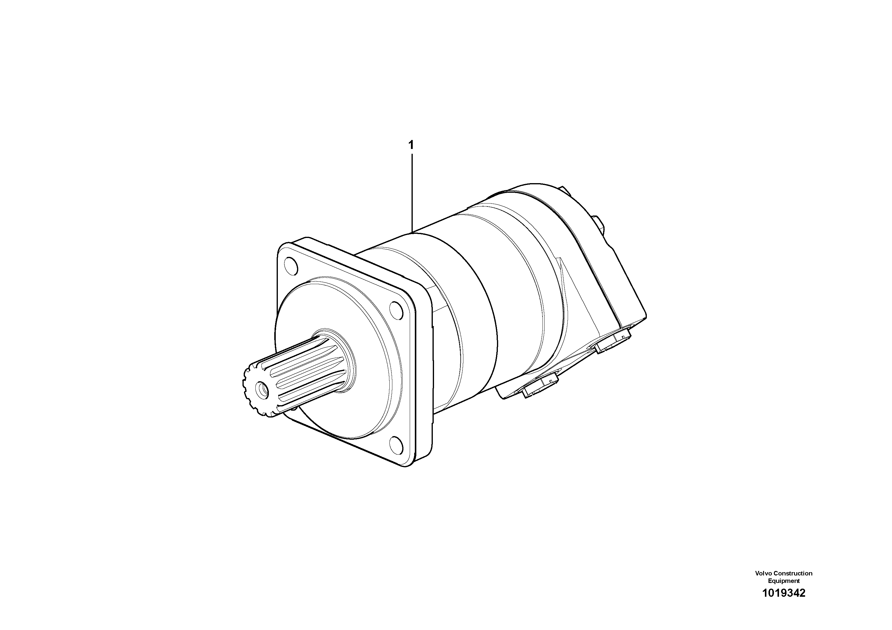 Схема запчастей Volvo MC90B - 10010 Гидромотор хода MC90B