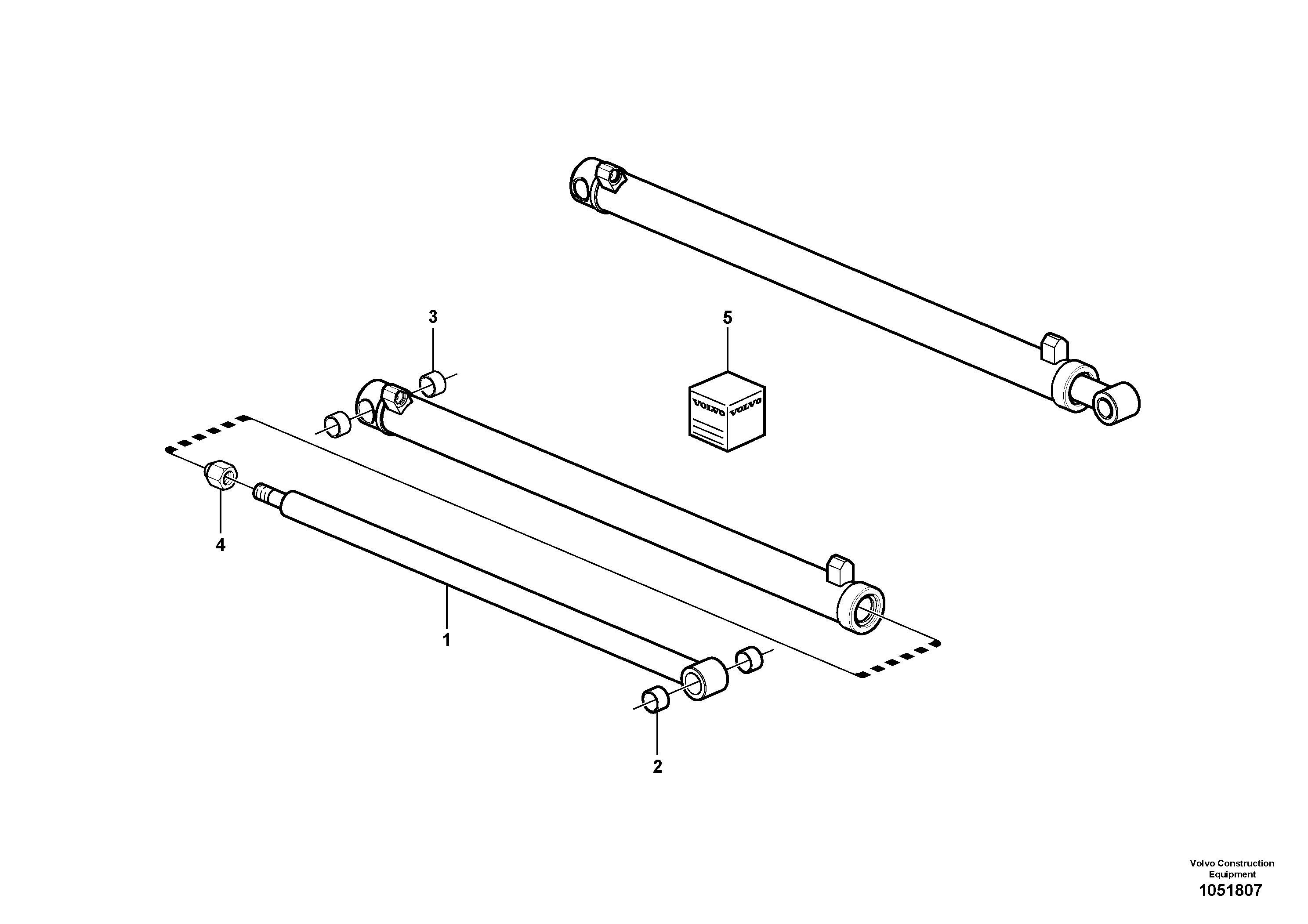 Схема запчастей Volvo MC90B - 15414 Loader arm cylinder MC90B S/N 71000 -