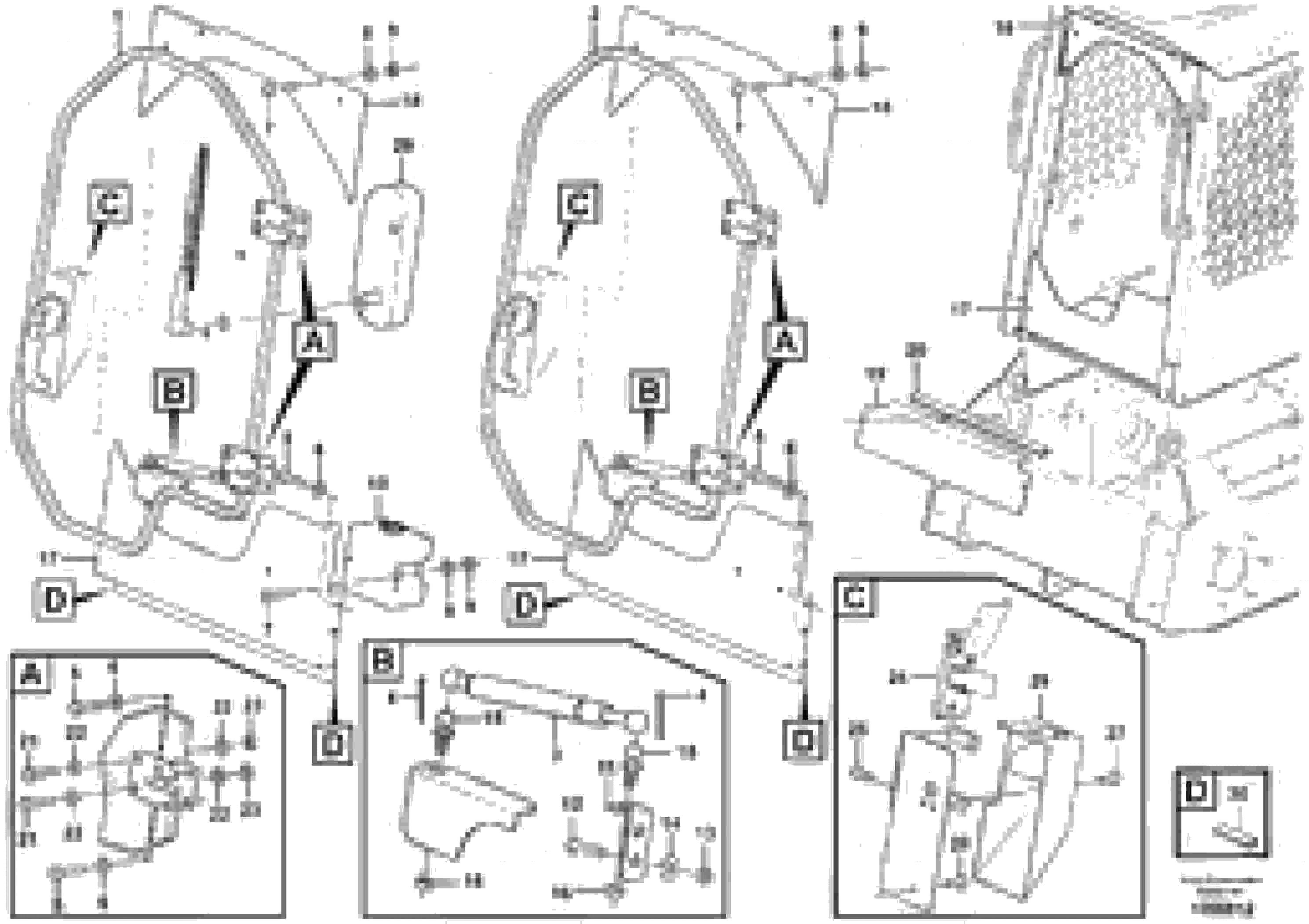 Схема запчастей Volvo MC90B - 84065 Door with fitting parts MC90B