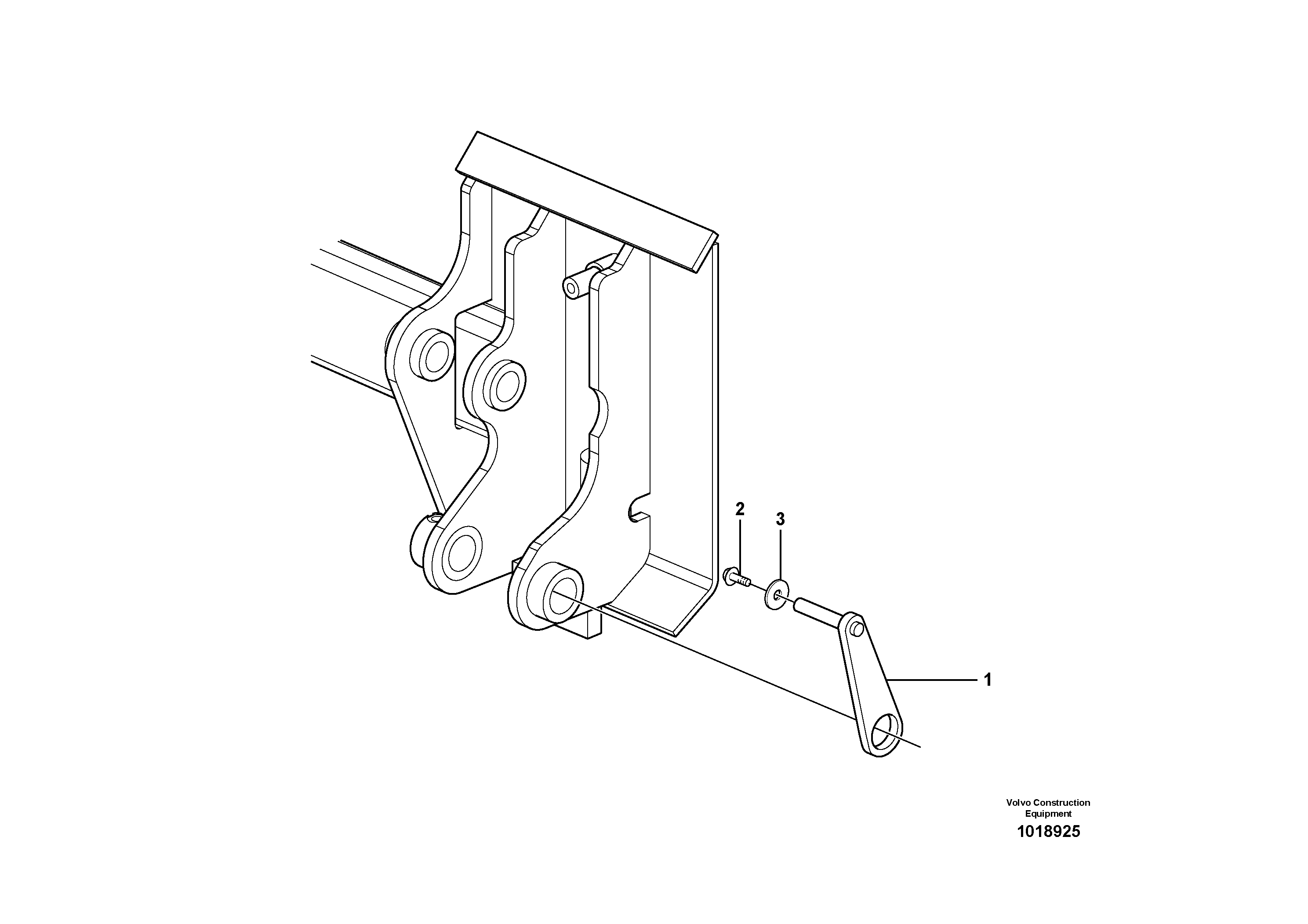 Схема запчастей Volvo MC90B - 9860 Mechanical lock MC90B