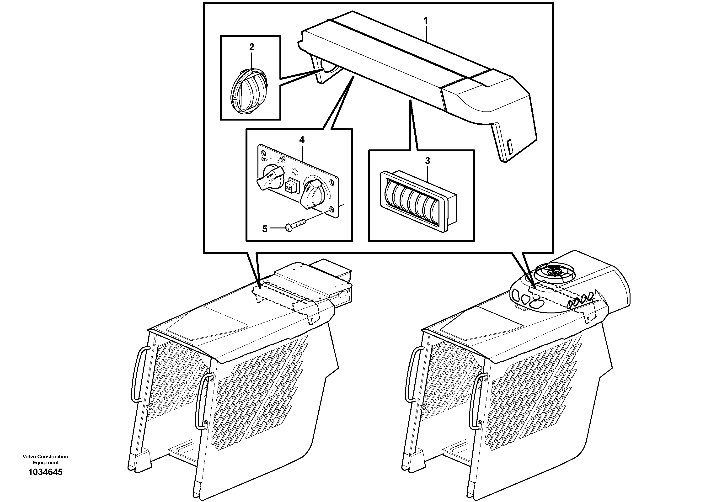 Схема запчастей Volvo MC90B - 60765 Air ducts MC90B S/N 71000 -