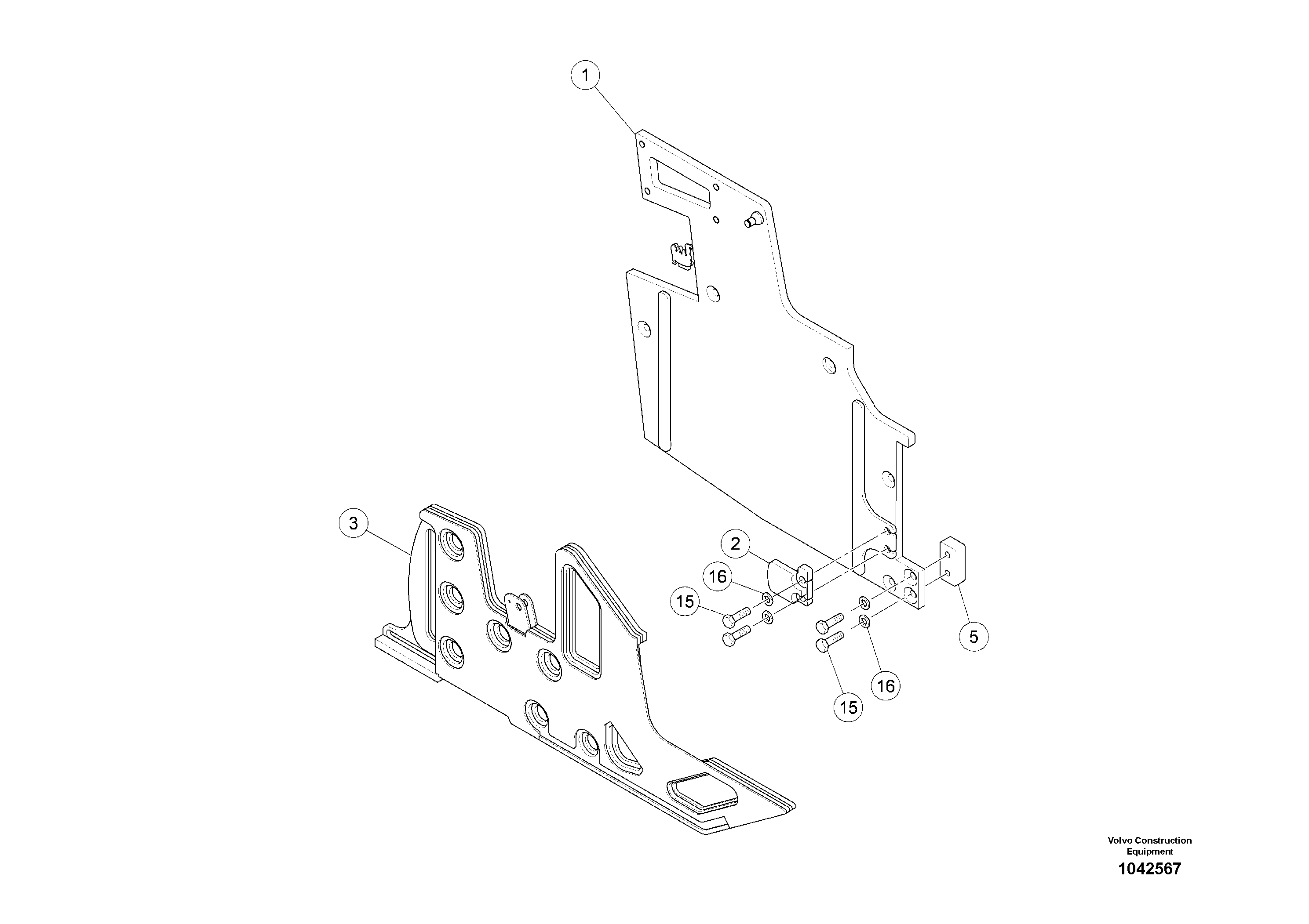Схема запчастей Volvo MW500 S/N 20591 - - 100884 Door 