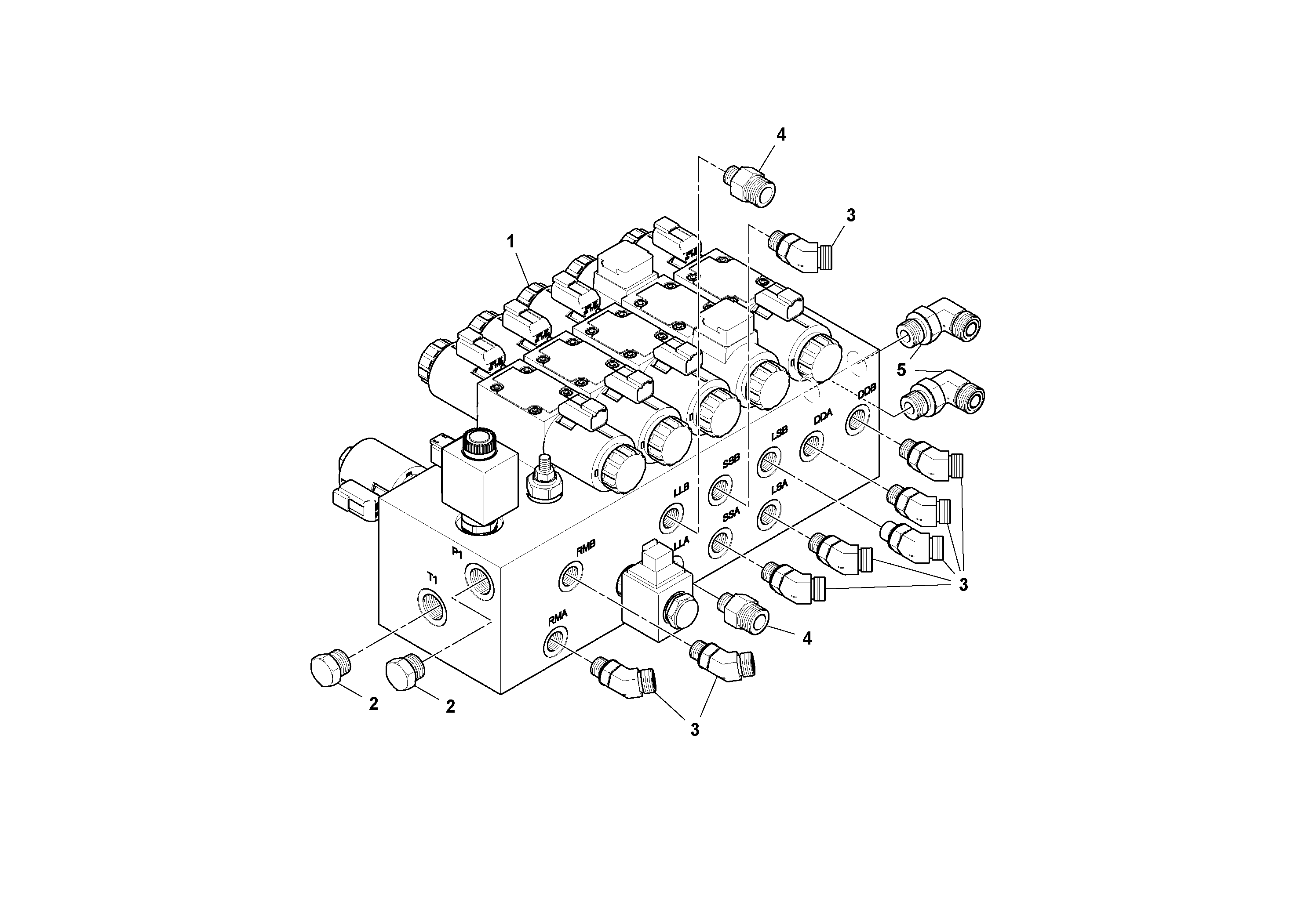 Схема запчастей Volvo MT2000 S/N 197282,198000- - 75212 Valve Assembly 