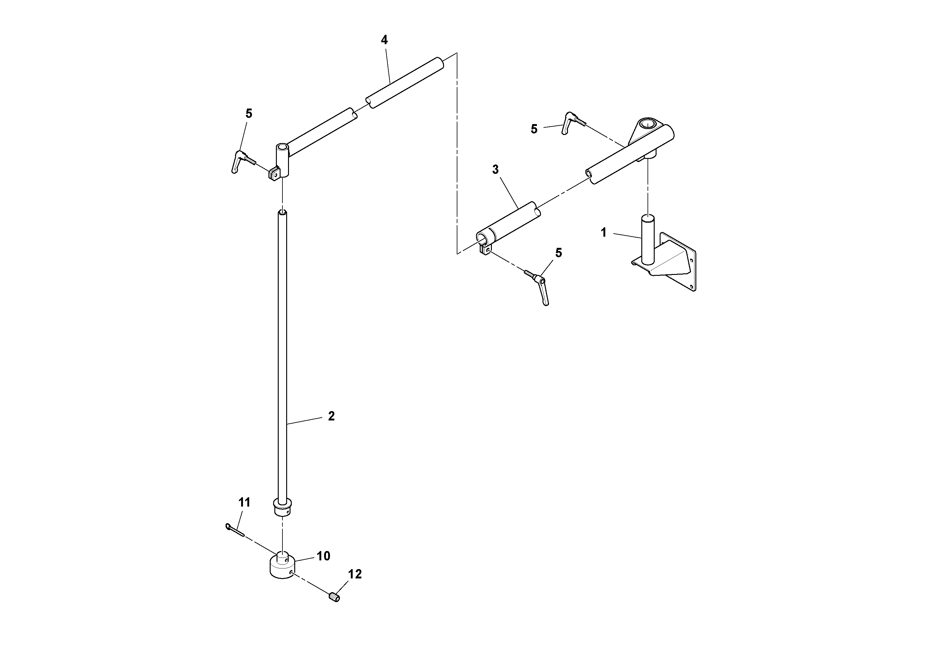 Схема запчастей Volvo MT2000 S/N 197282,198000- - 72694 Sonic Grade Mounting Assembly 