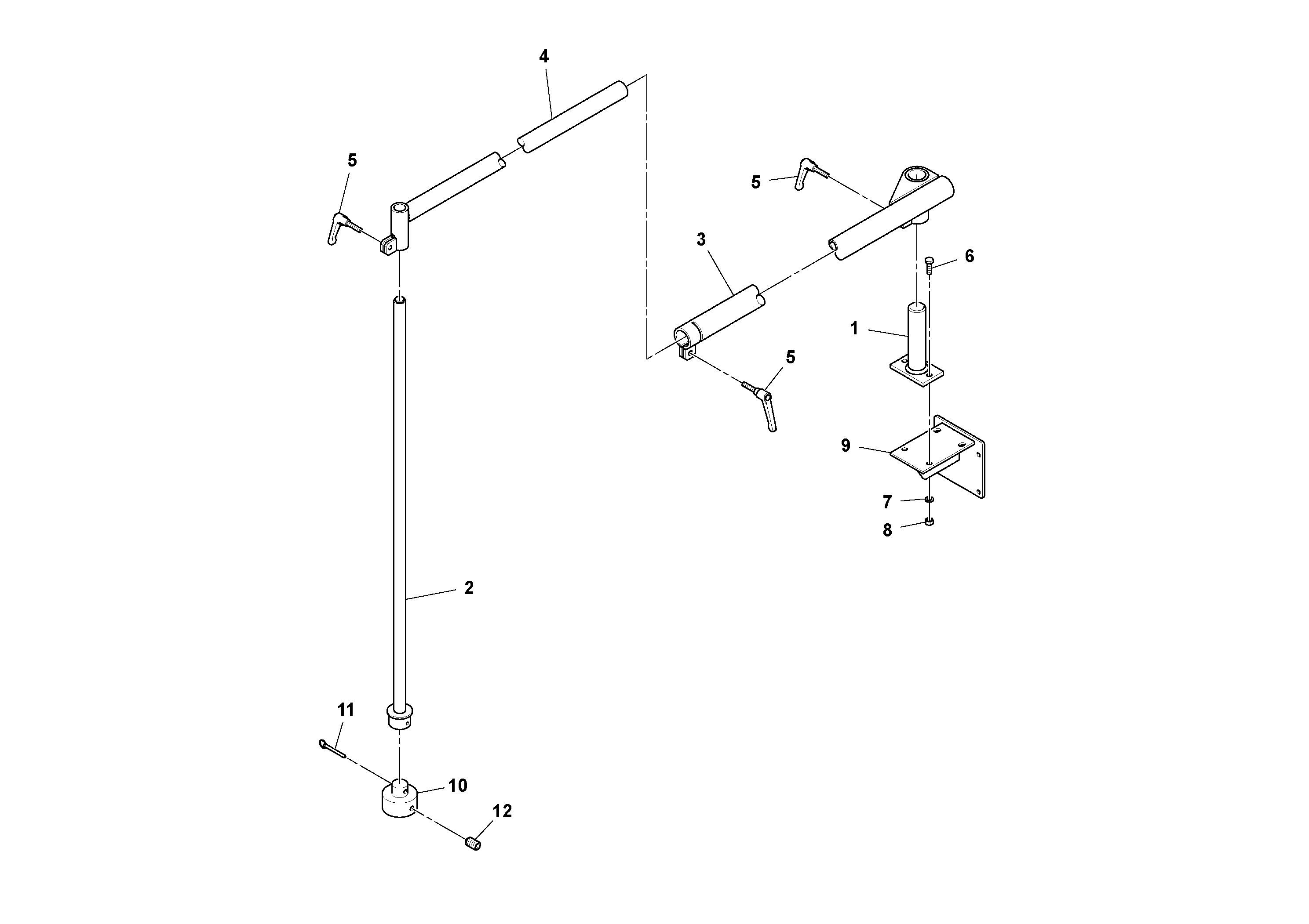 Схема запчастей Volvo MT2000 S/N 197282,198000- - 74579 Sonic Grade Mounting Assembly 