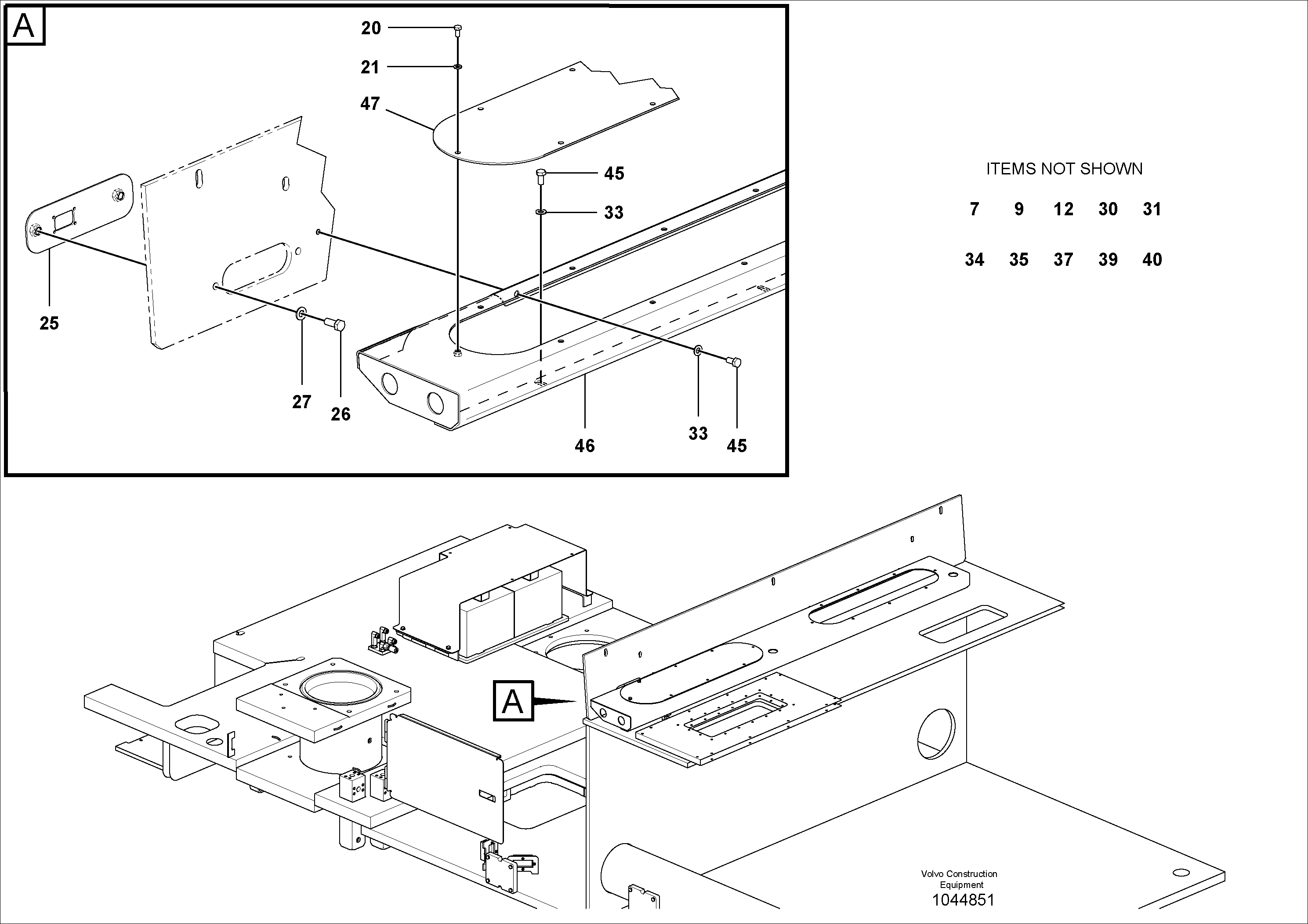 Схема запчастей Volvo MT2000 S/N 197282,198000- - 19421 Harness Installation 