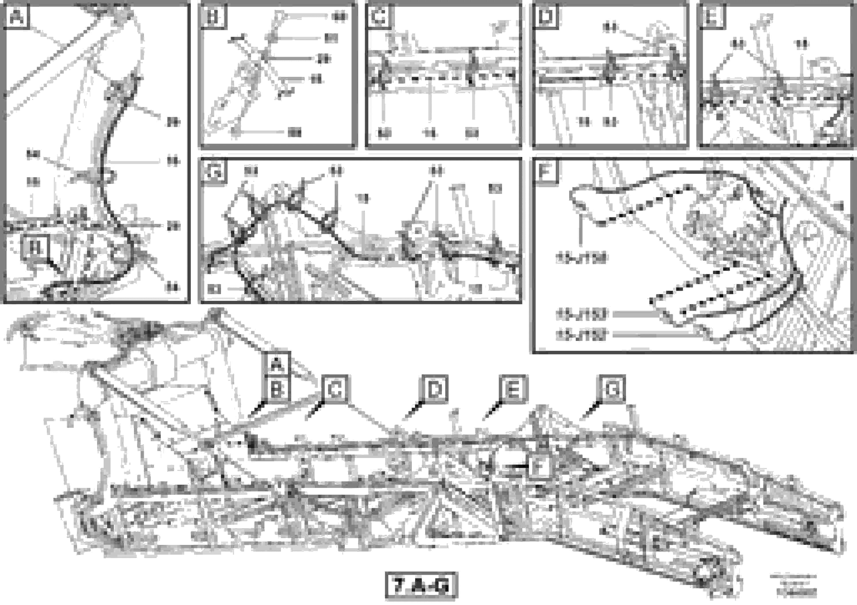 Схема запчастей Volvo MT2000 S/N 197282,198000- - 61498 Harness Installation 