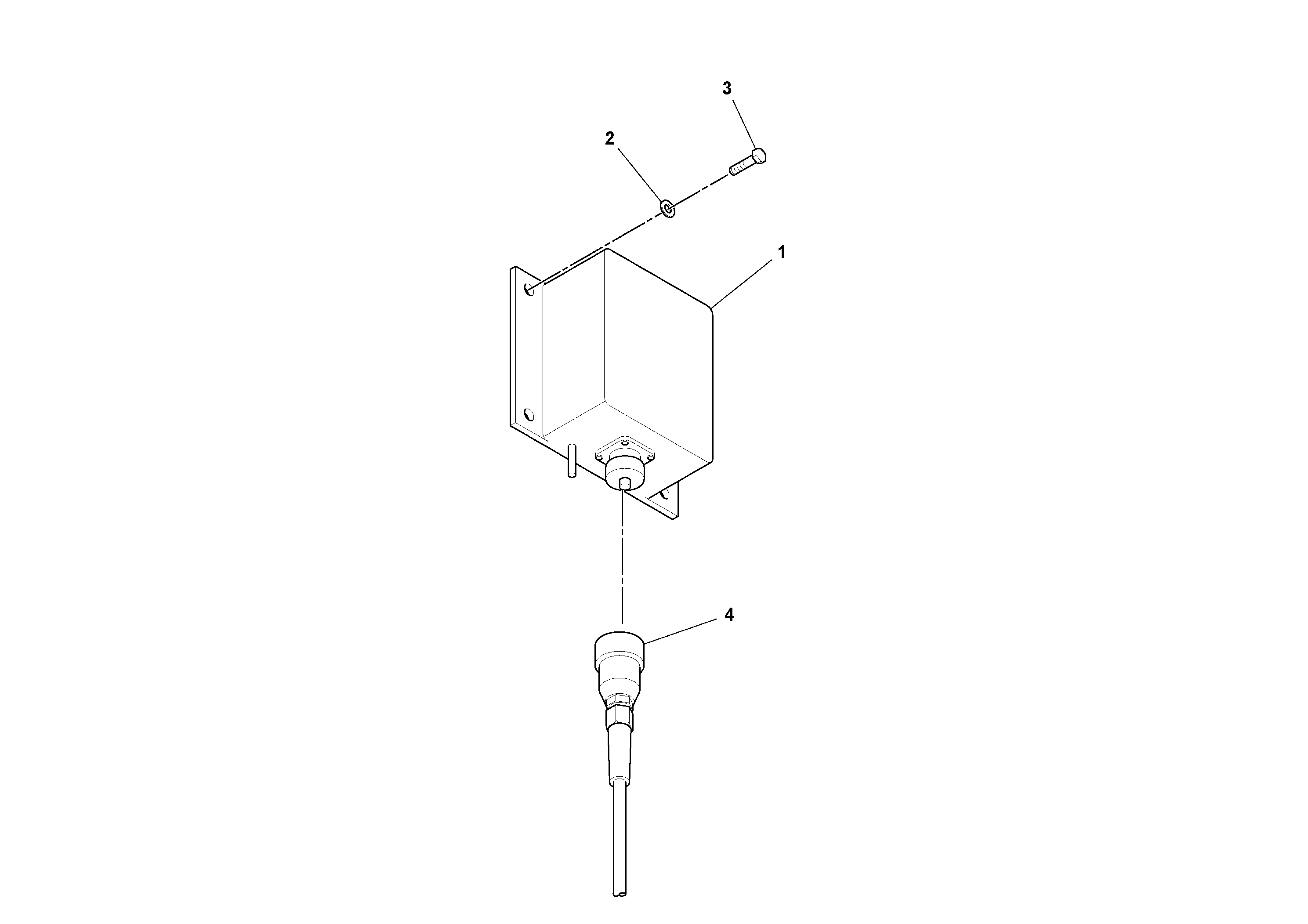 Схема запчастей Volvo MT2000 S/N 197282,198000- - 59023 Single Wire Rope Sensor 