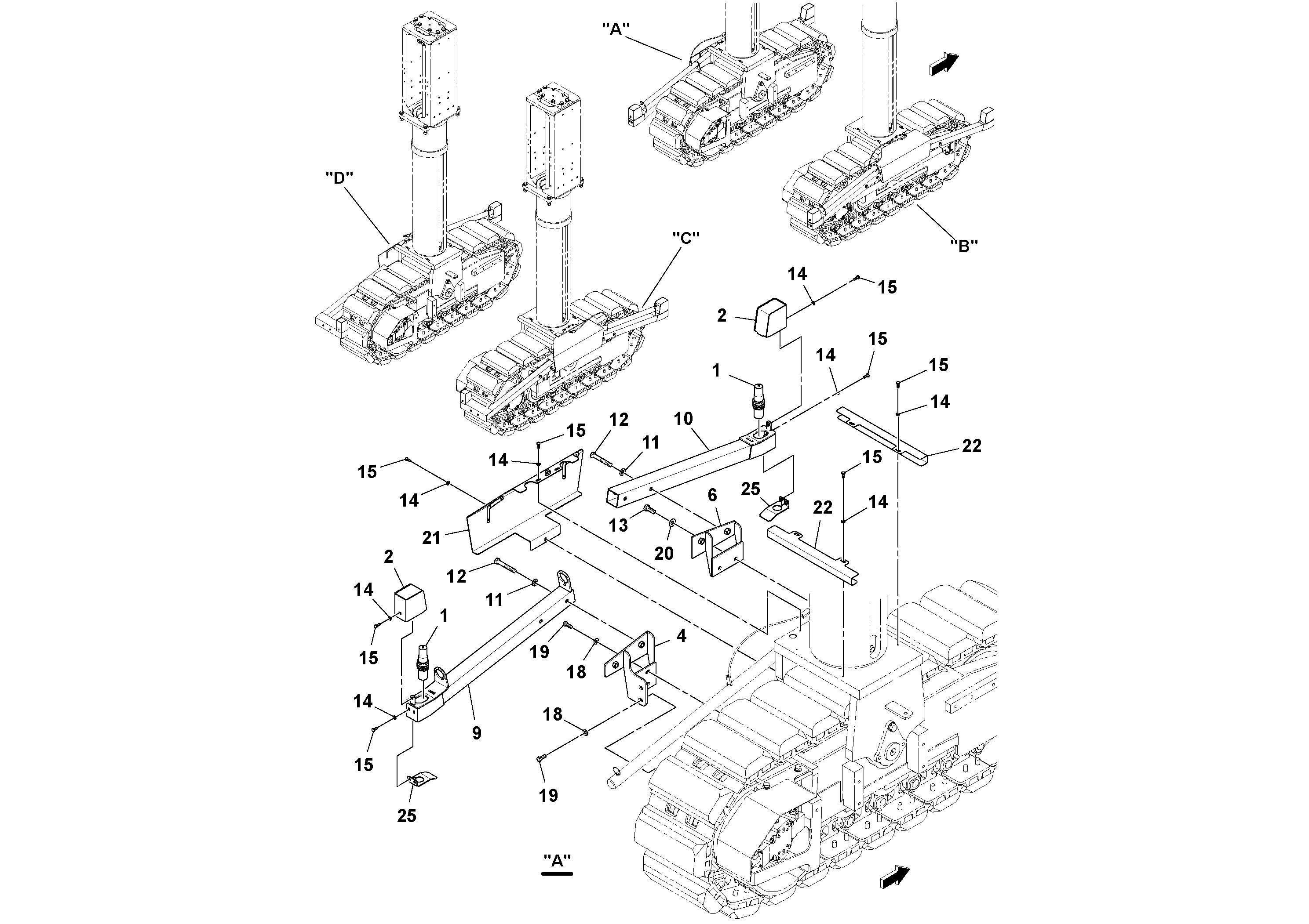 Схема запчастей Volvo MT2000 S/N 197282,198000- - 99464 Ods Installation 