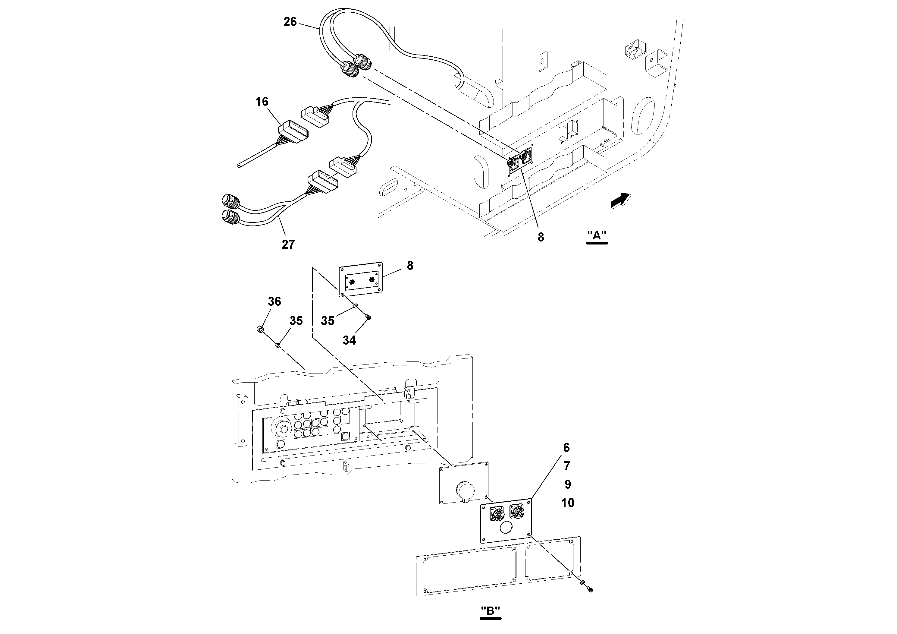 Схема запчастей Volvo MT2000 S/N 197282,198000- - 99611 Moba Sensors 