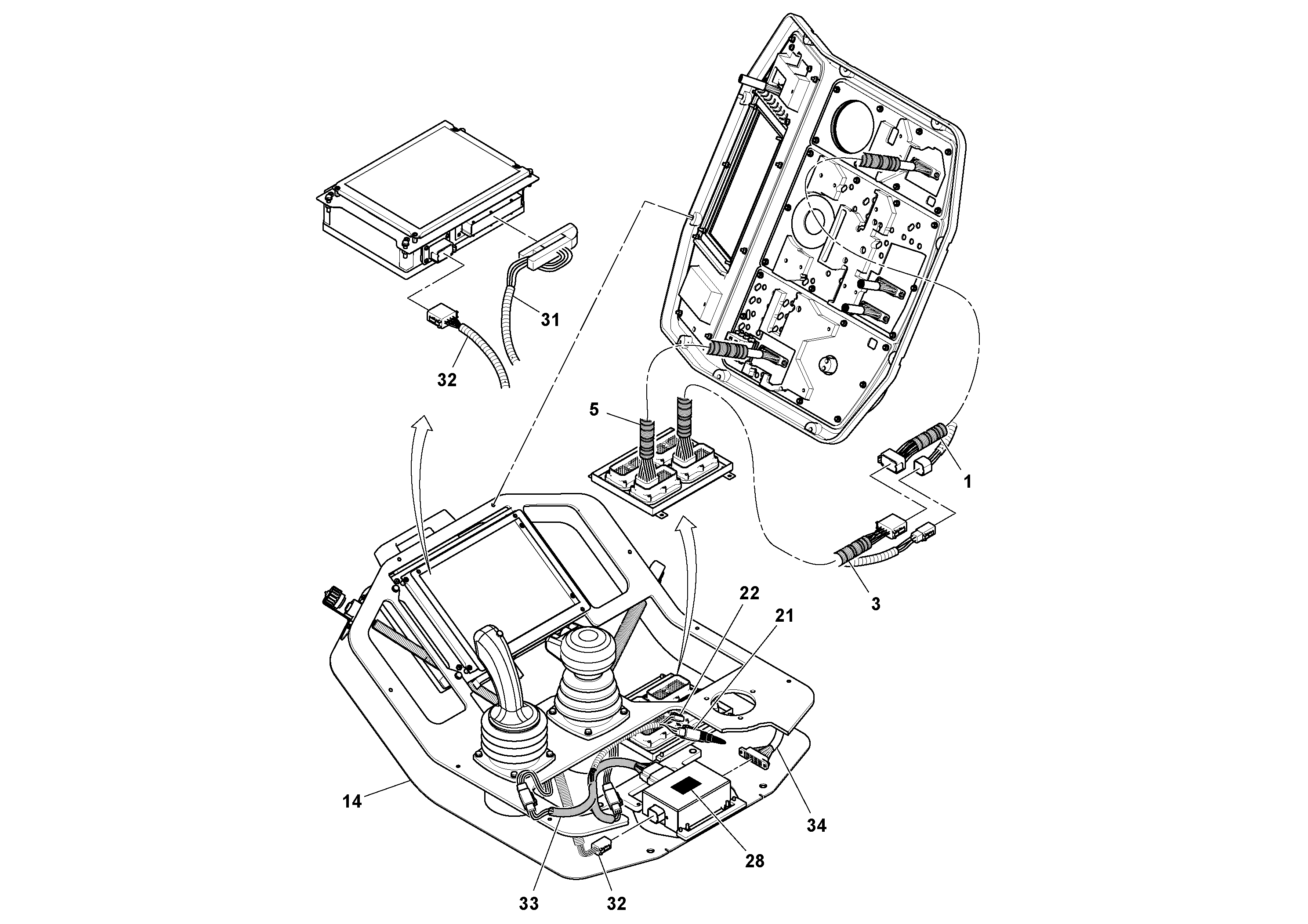 Схема запчастей Volvo MT2000 S/N 197282,198000- - 69919 Mmc Panel Left 