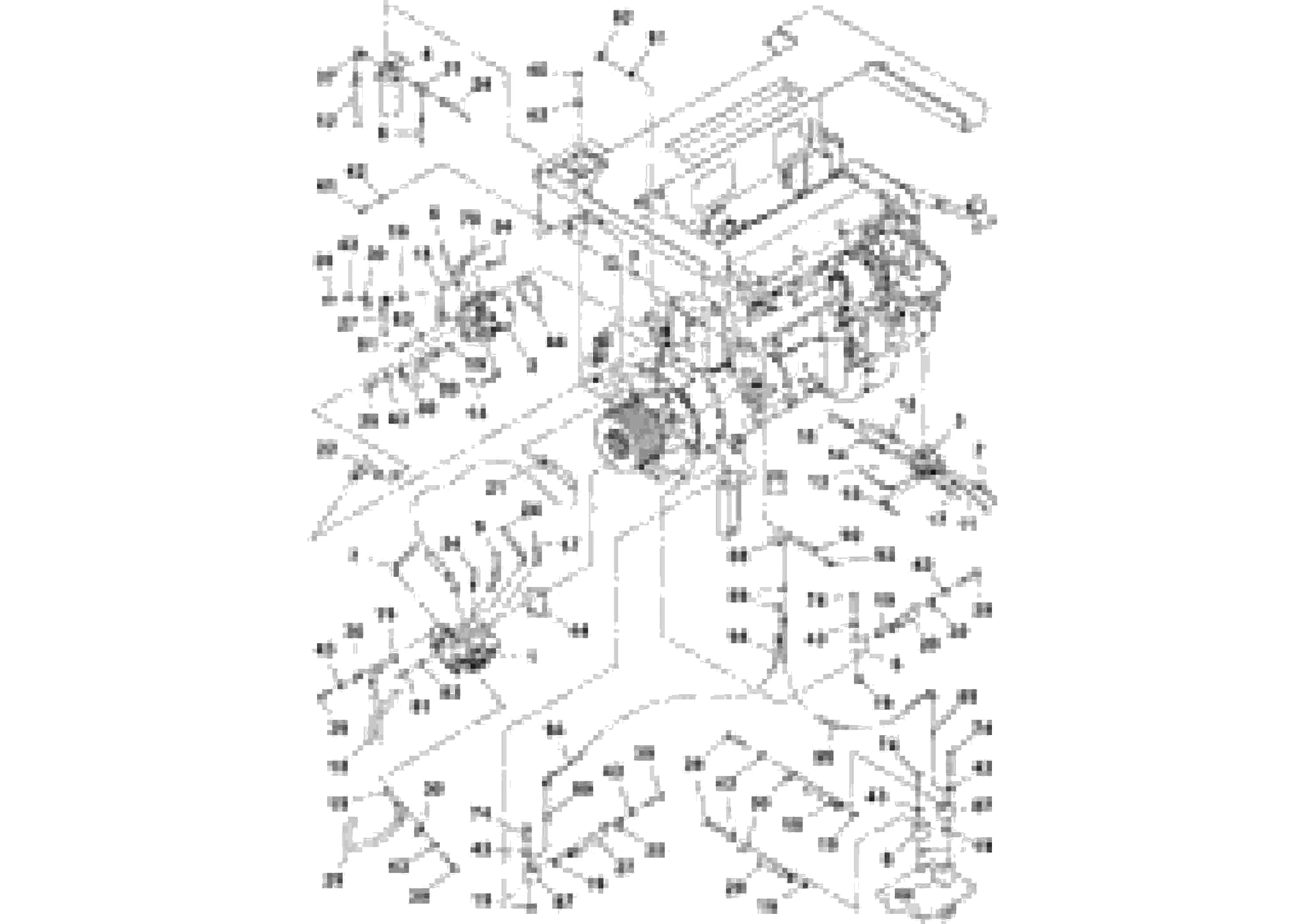 Схема запчастей Volvo MT2000 S/N 197282,198000- - 17968 Propulsion Hydraulics Installation 