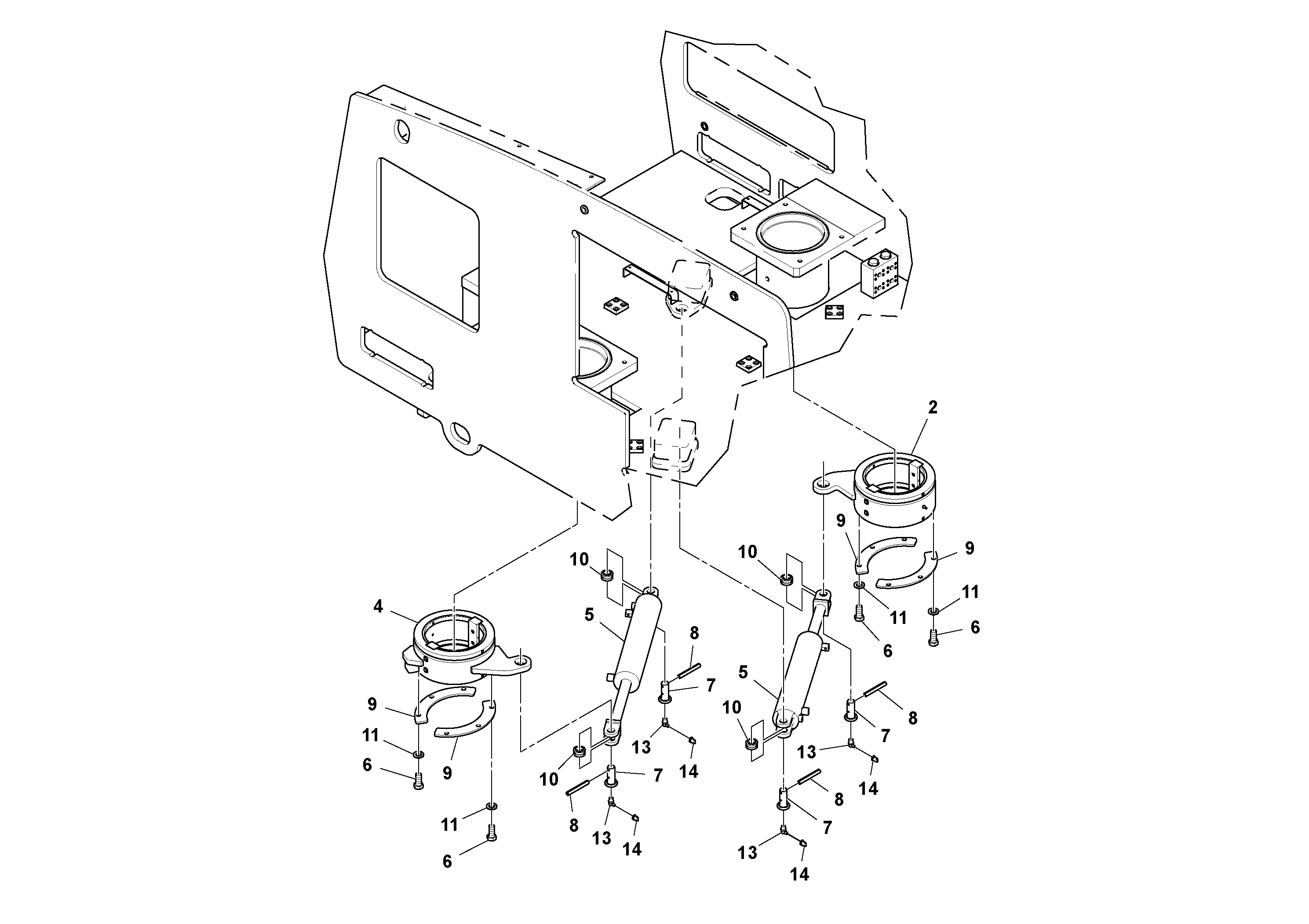 Схема запчастей Volvo MT2000 S/N 197282,198000- - 52679 Steering unit 