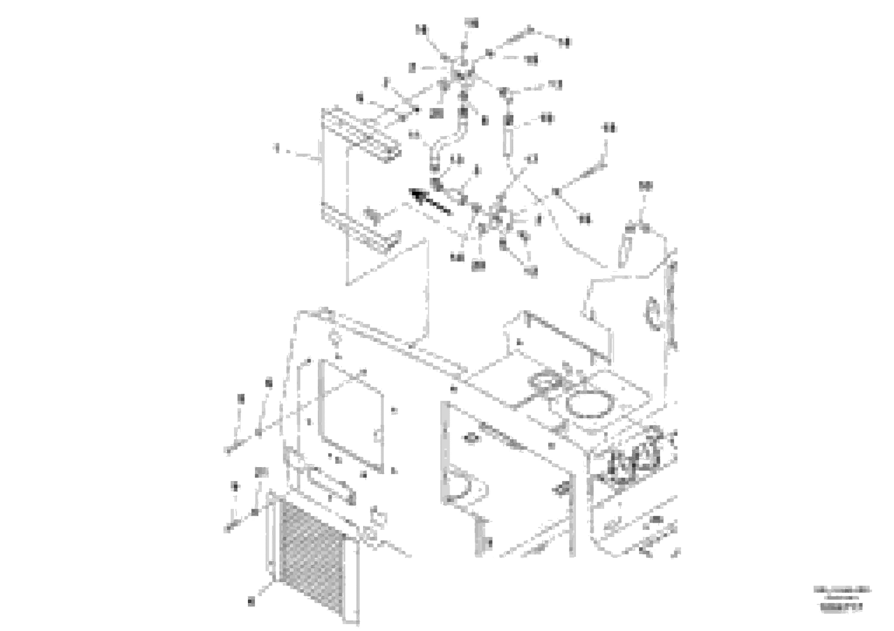 Схема запчастей Volvo MT2000 S/N 197282,198000- - 72410 Hydraulic installation 