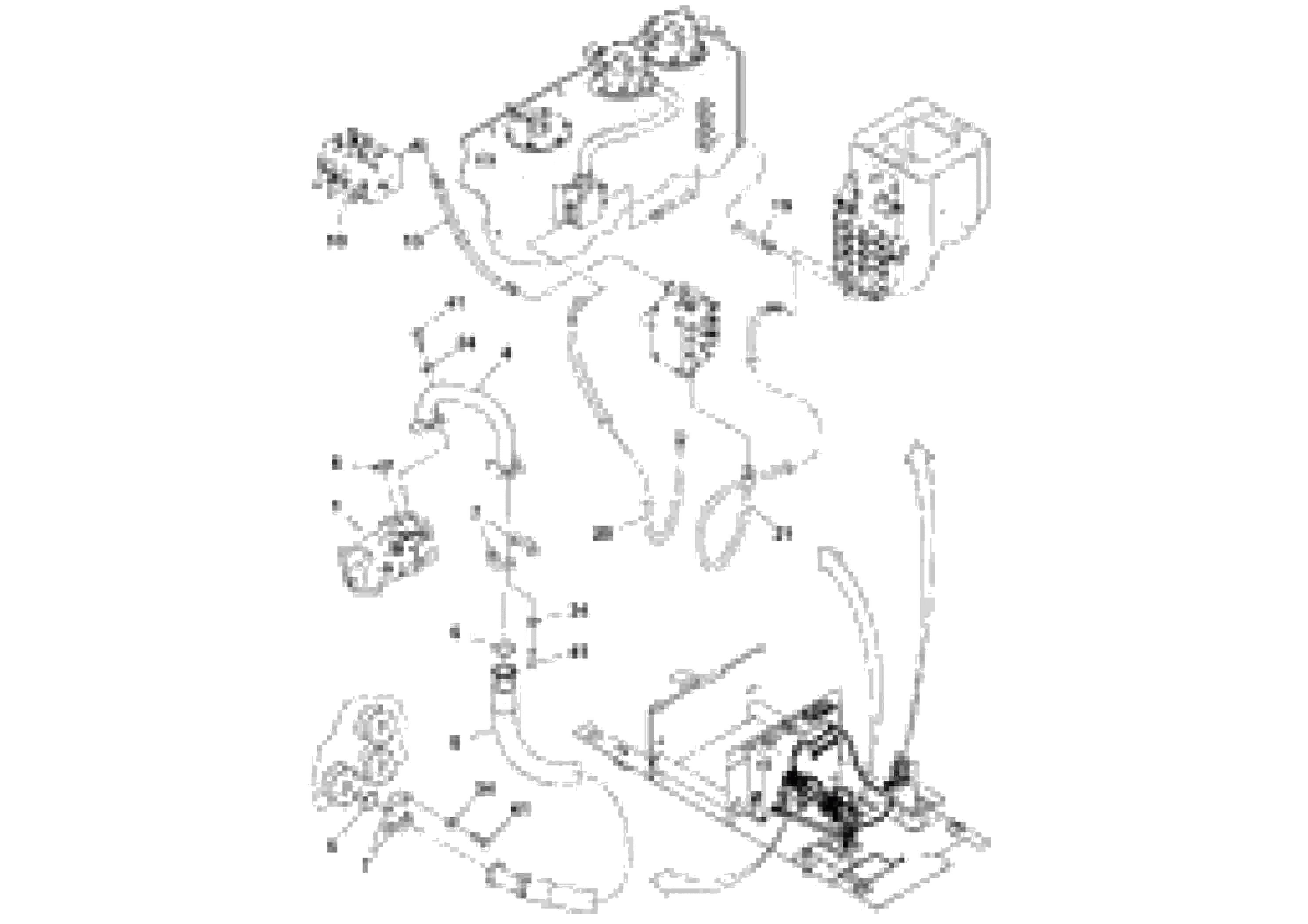 Схема запчастей Volvo MT2000 S/N 197282,198000- - 100300 Main Plumbing Installation 