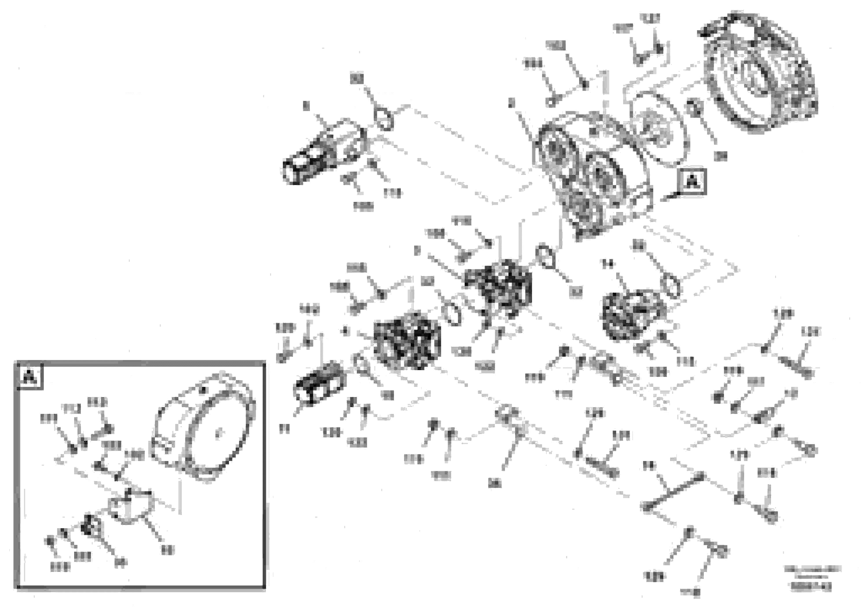 Схема запчастей Volvo ABG4361 S/N 0847503050 - - 87184 Engine Installation 