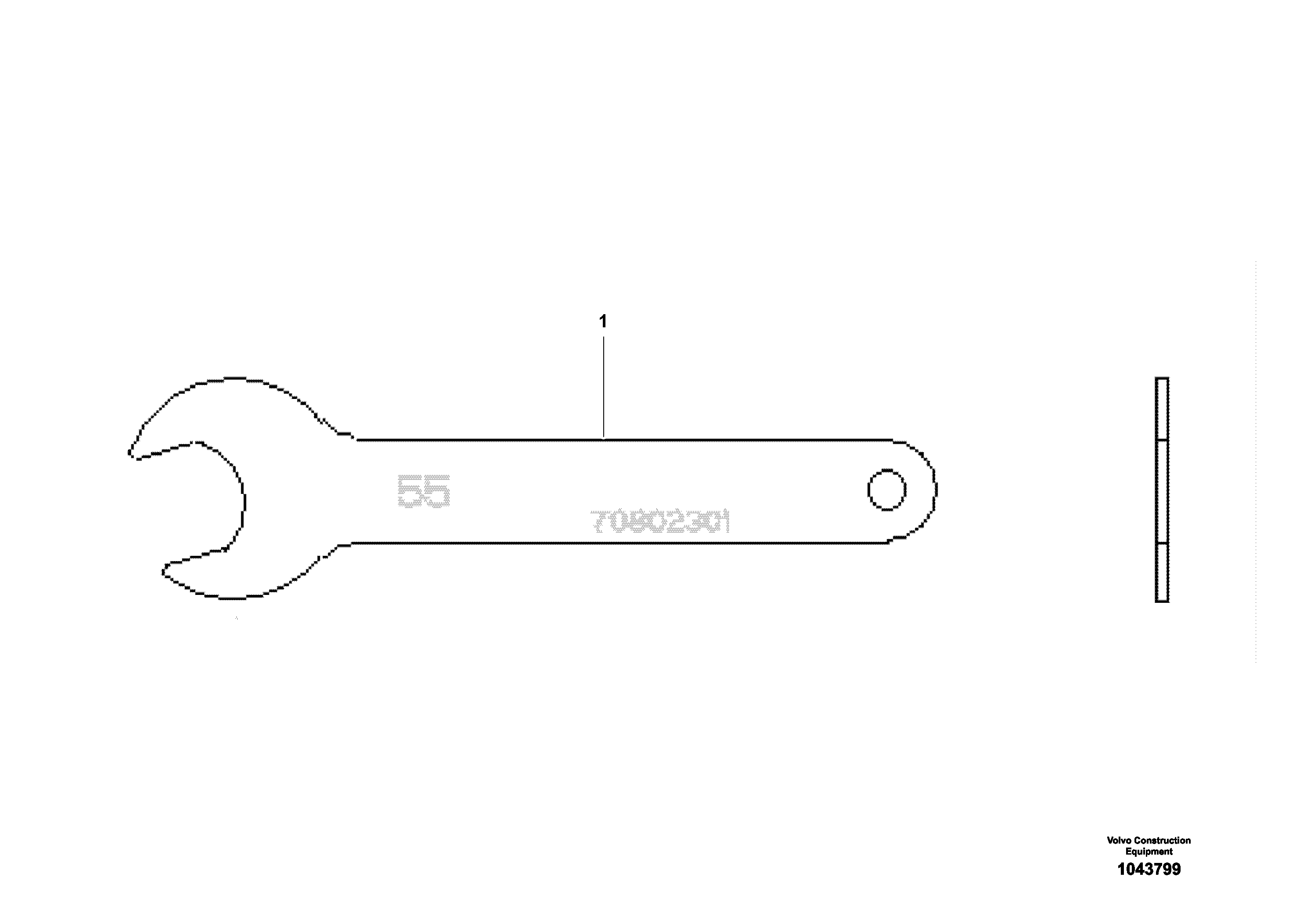 Схема запчастей Volvo ABG4361 S/N 0847503050 - - 91835 Special wrench 