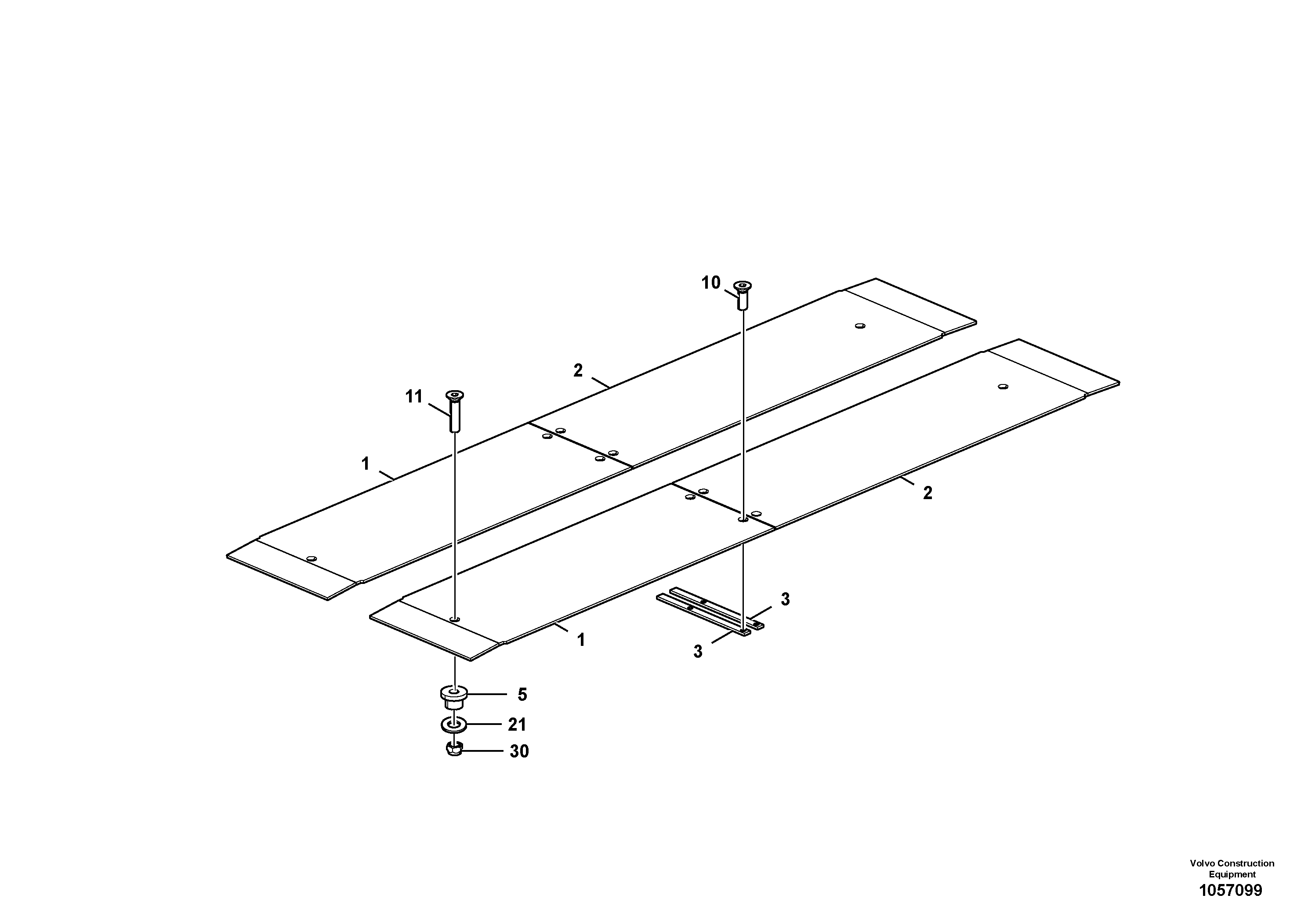 Схема запчастей Volvo ABG4361 S/N 0847503050 - - 93080 Base Plate Assembly 