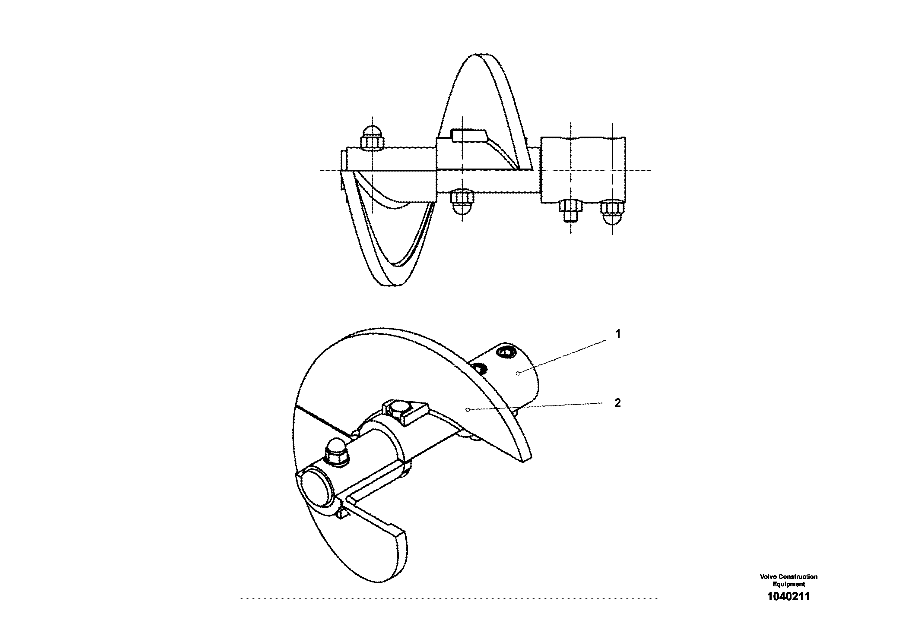 Схема запчастей Volvo ABG4361 S/N 0847503050 - - 94350 Auger Extn 