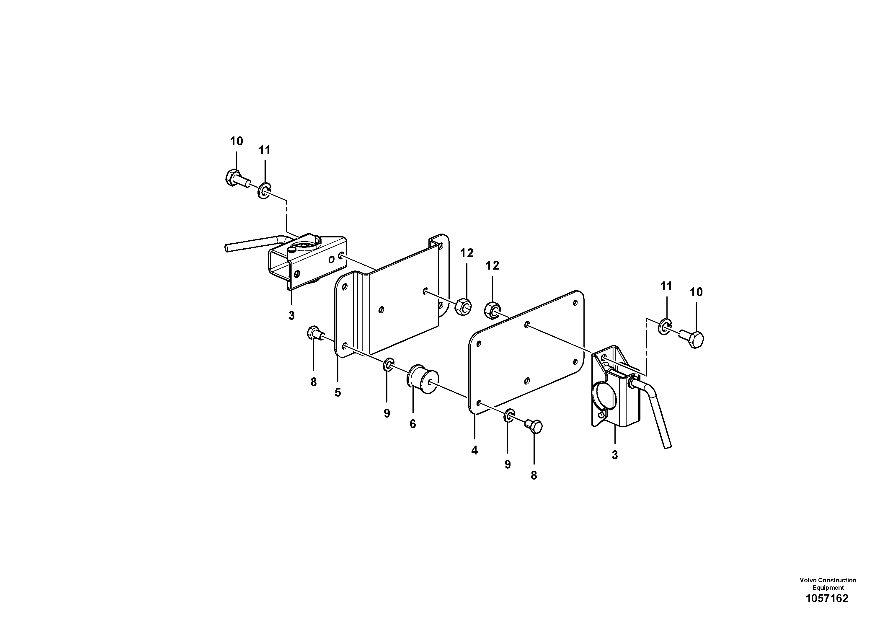 Схема запчастей Volvo ABG4361 S/N 0847503050 - - 92184 Clamping Device Assembly 