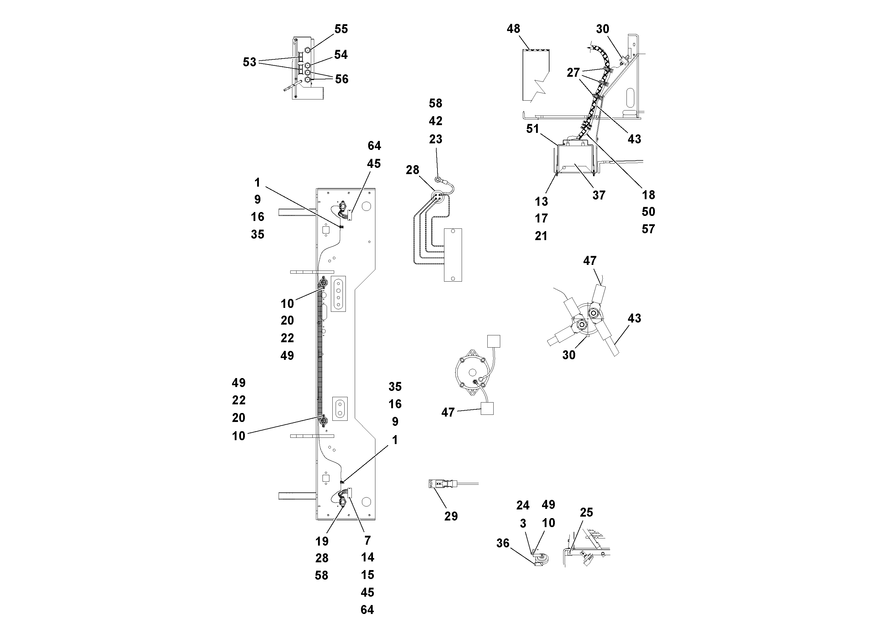 Схема запчастей Volvo PF3172/PF3200 S/N 197507- - 44973 Electrical Installation 