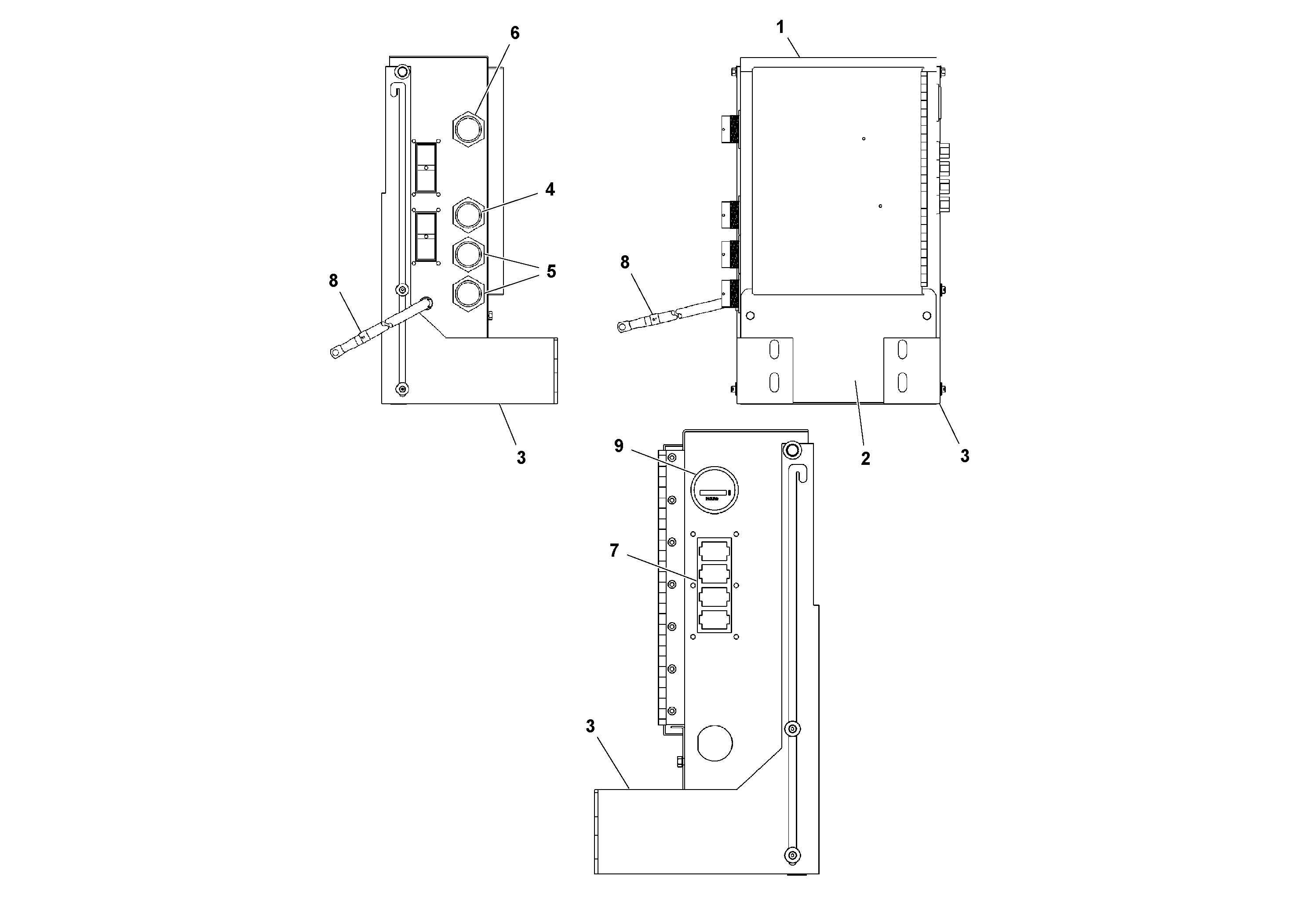 Схема запчастей Volvo PF3172/PF3200 S/N 197507- - 37208 Junction Box Assembly 