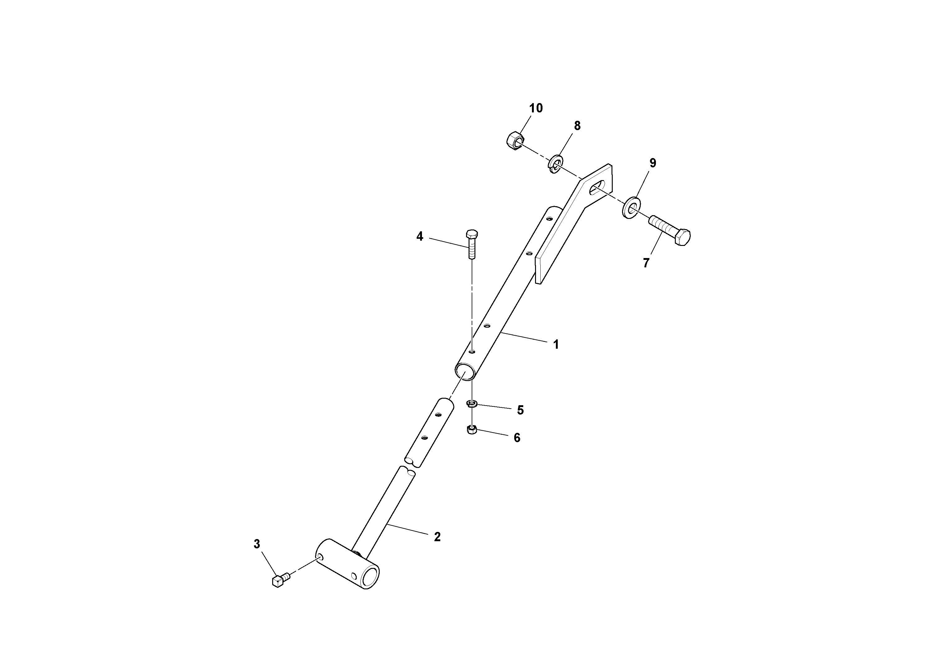 Схема запчастей Volvo PF3172/PF3200 S/N 197507- - 62240 Floating Beam Arrangement 