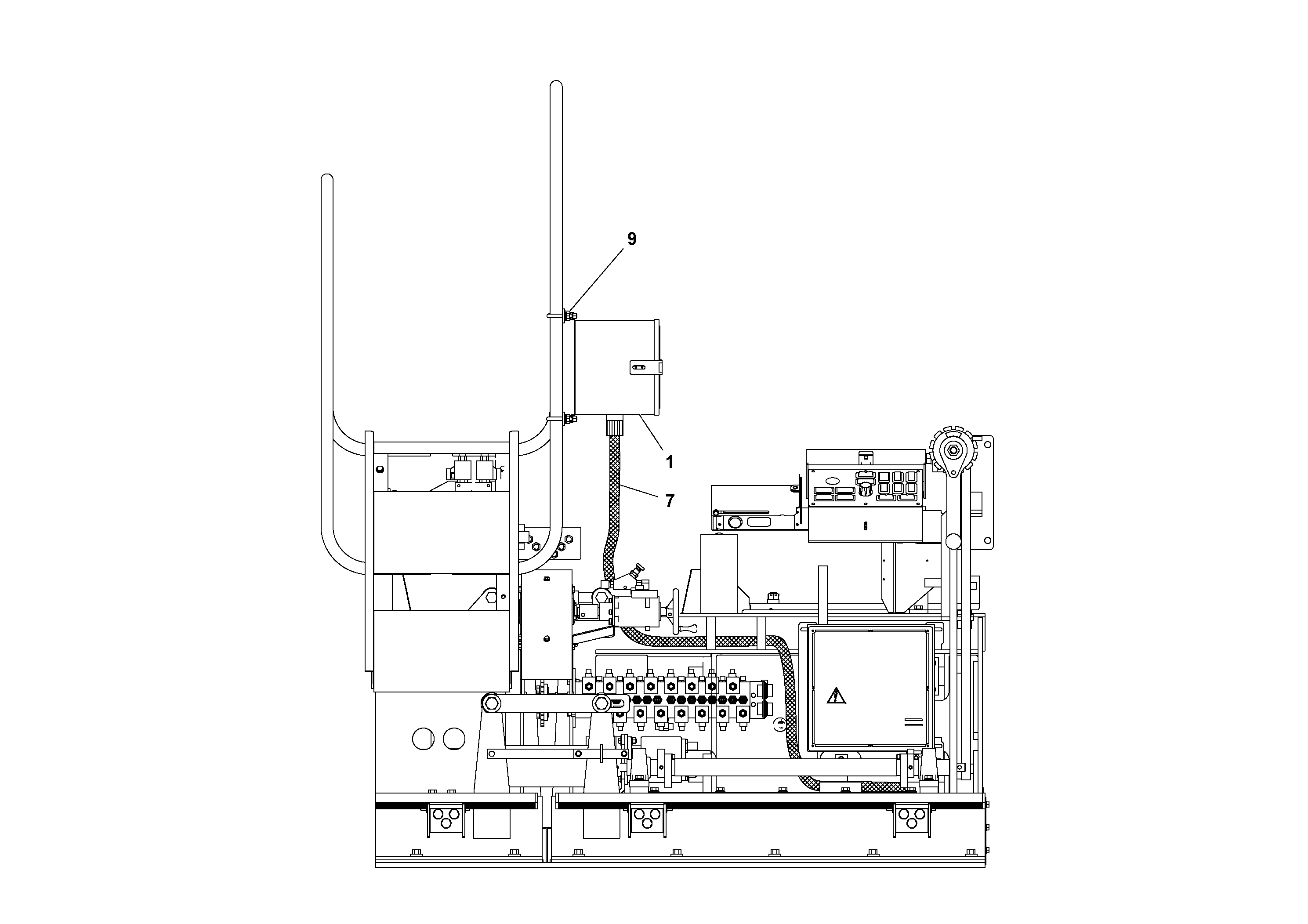 Схема запчастей Volvo PF3172/PF3200 S/N 197507- - 79388 Power Outlet 110V Electrical Option 