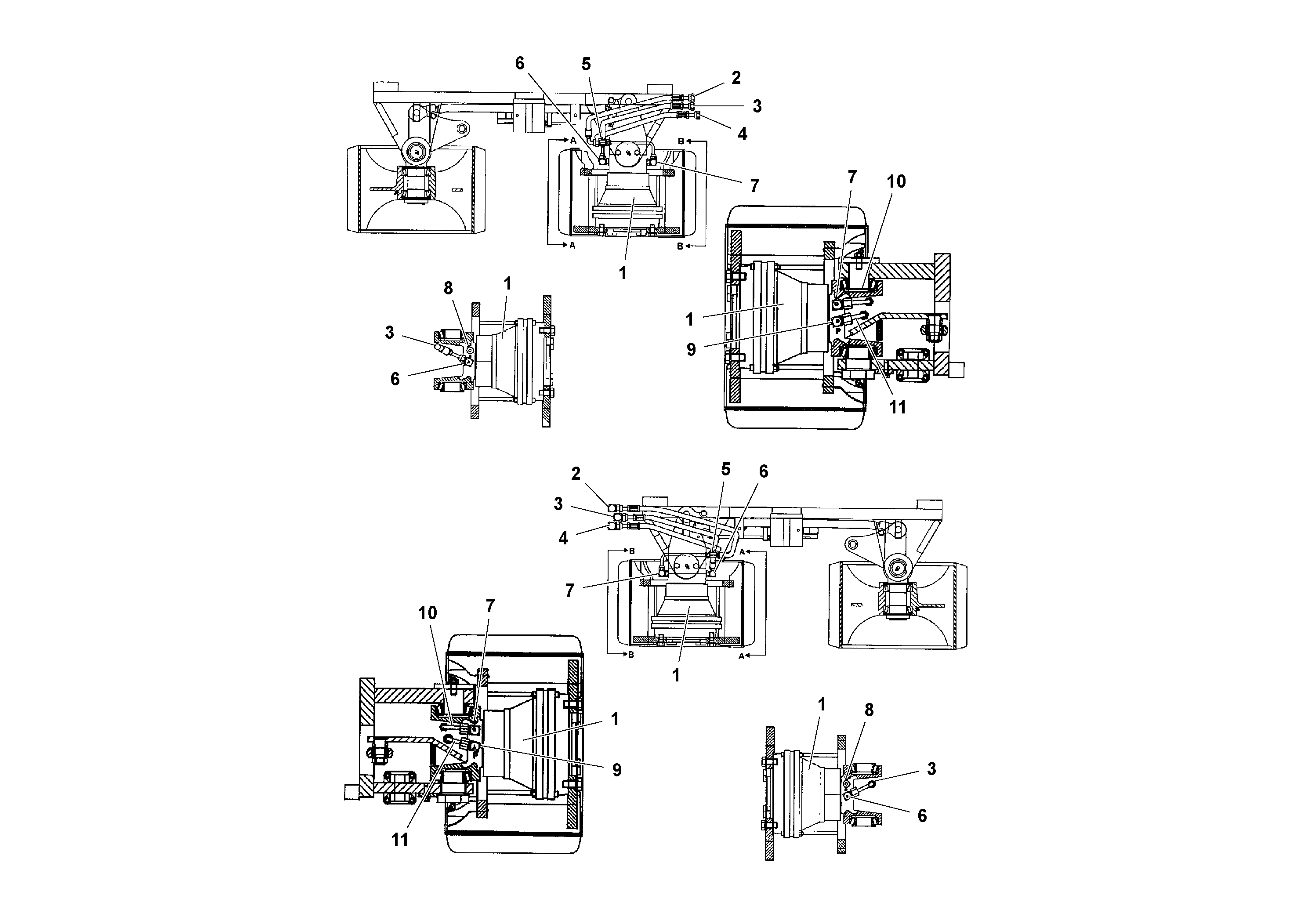 Схема запчастей Volvo PF3172/PF3200 S/N 197507- - 43765 Hydraulic Components 