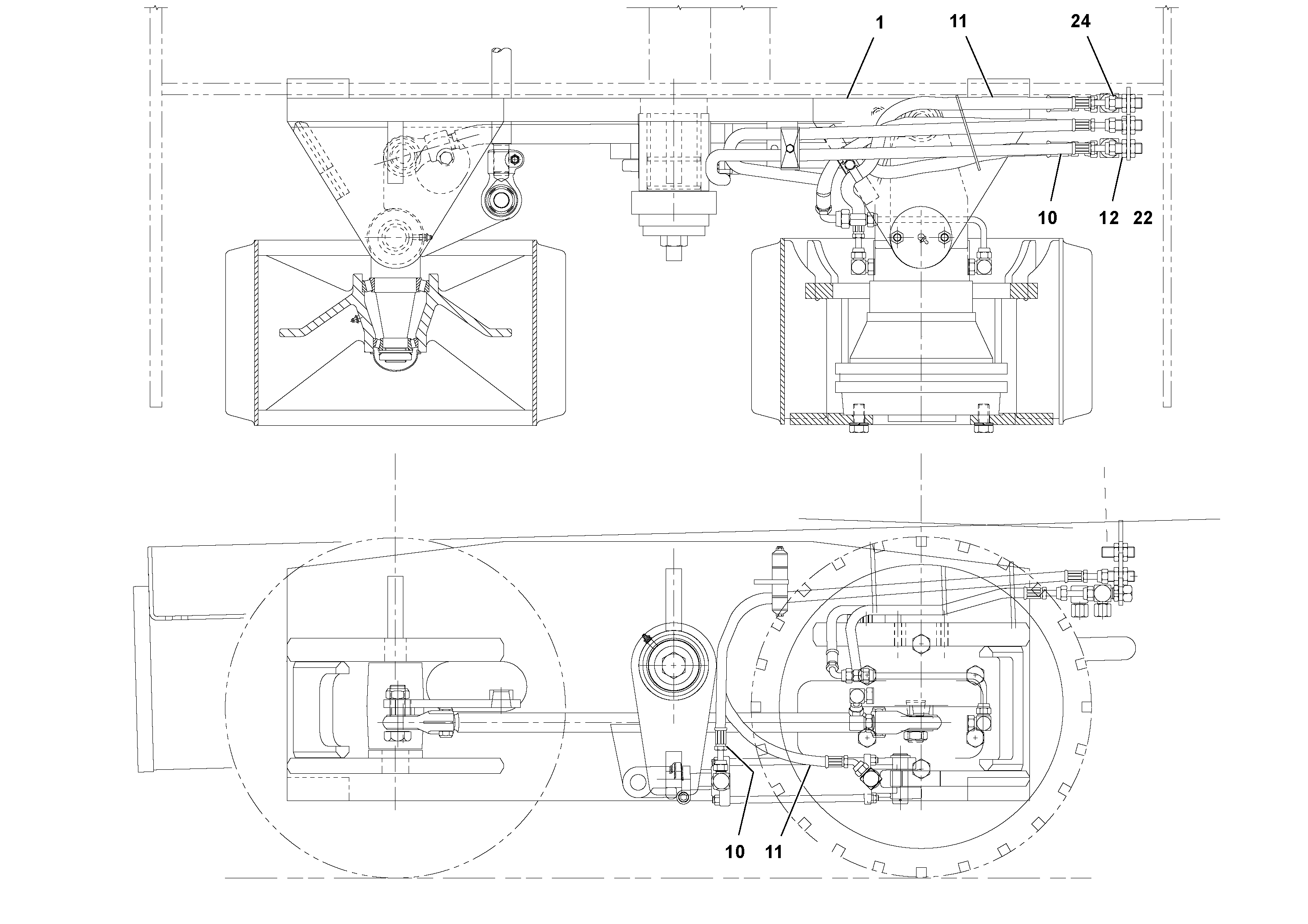 Схема запчастей Volvo PF3172/PF3200 S/N 197507- - 1885 Bogie Installation 