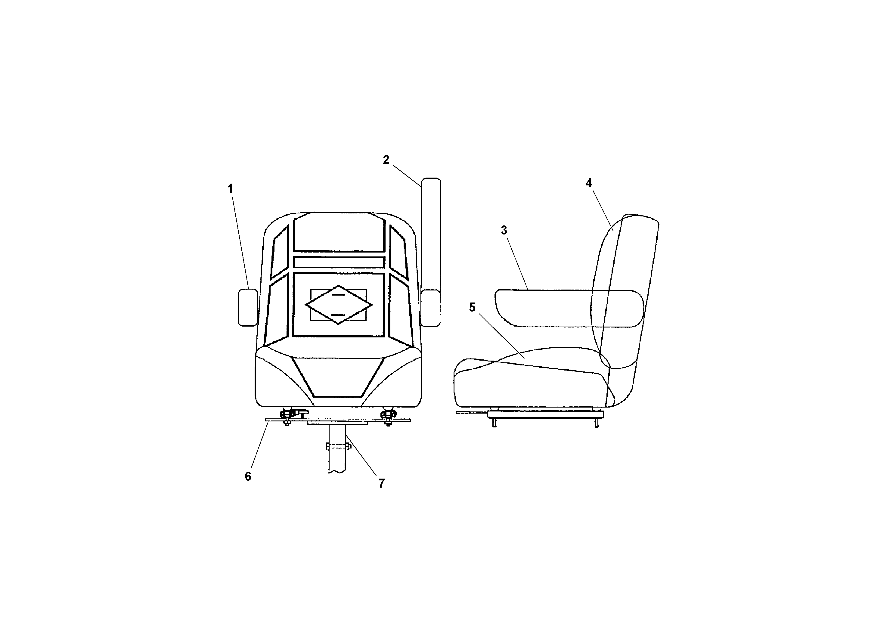 Схема запчастей Volvo PF3172/PF3200 S/N 197507- - 41043 Seat Assembly 