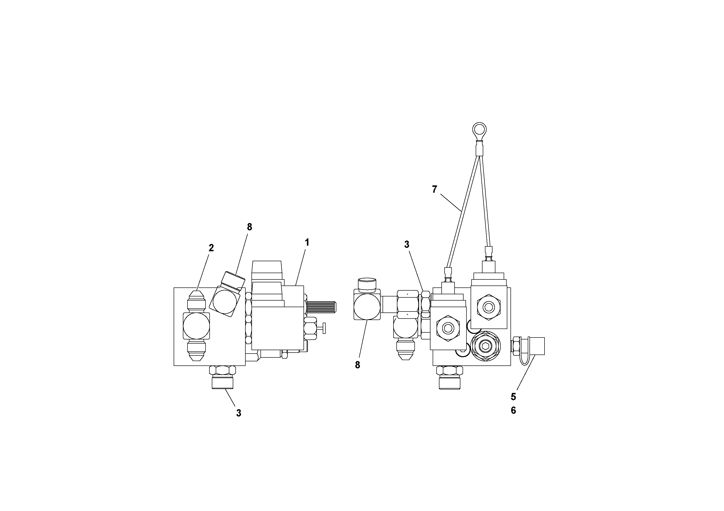 Схема запчастей Volvo PF3172/PF3200 S/N 197507- - 60666 Front Wheel Assist Valve 