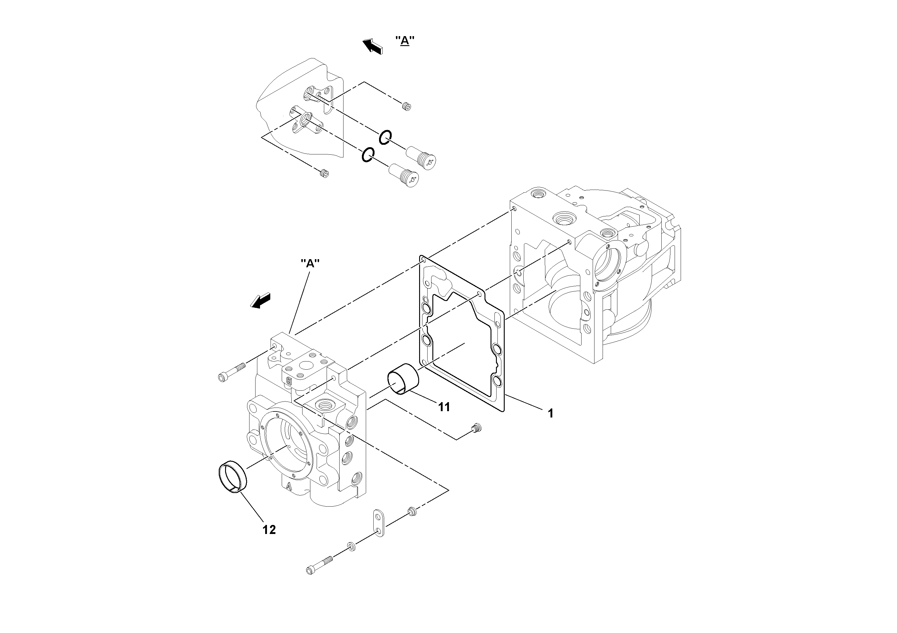 Схема запчастей Volvo PF3172/PF3200 S/N 197507- - 61333 Гидронасос (основной насос) 