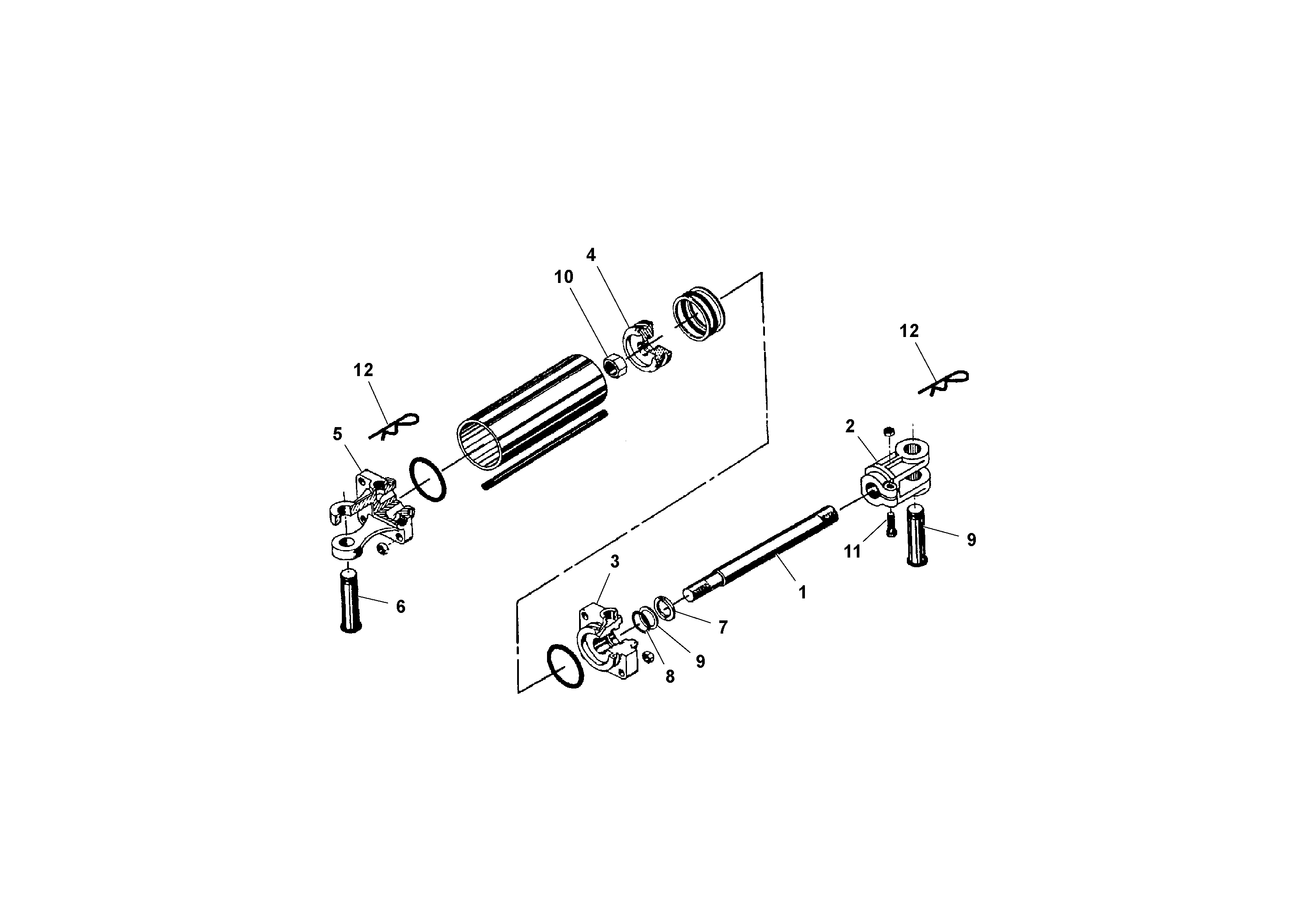 Схема запчастей Volvo PF3172/PF3200 S/N 197507- - 30620 Power Flight Auger Cylinder 