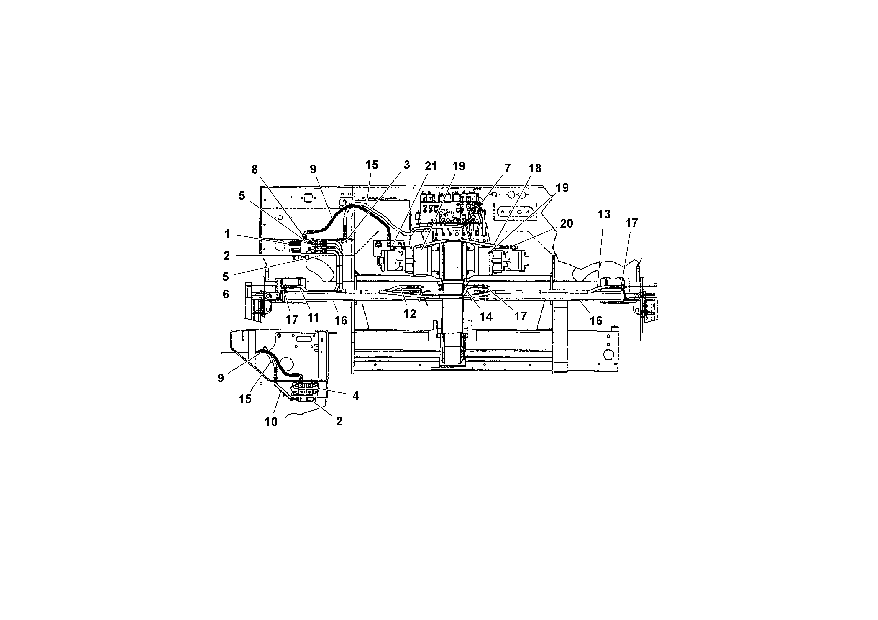 Схема запчастей Volvo PF3172/PF3200 S/N 197507- - 43389 Гидравлическая система 