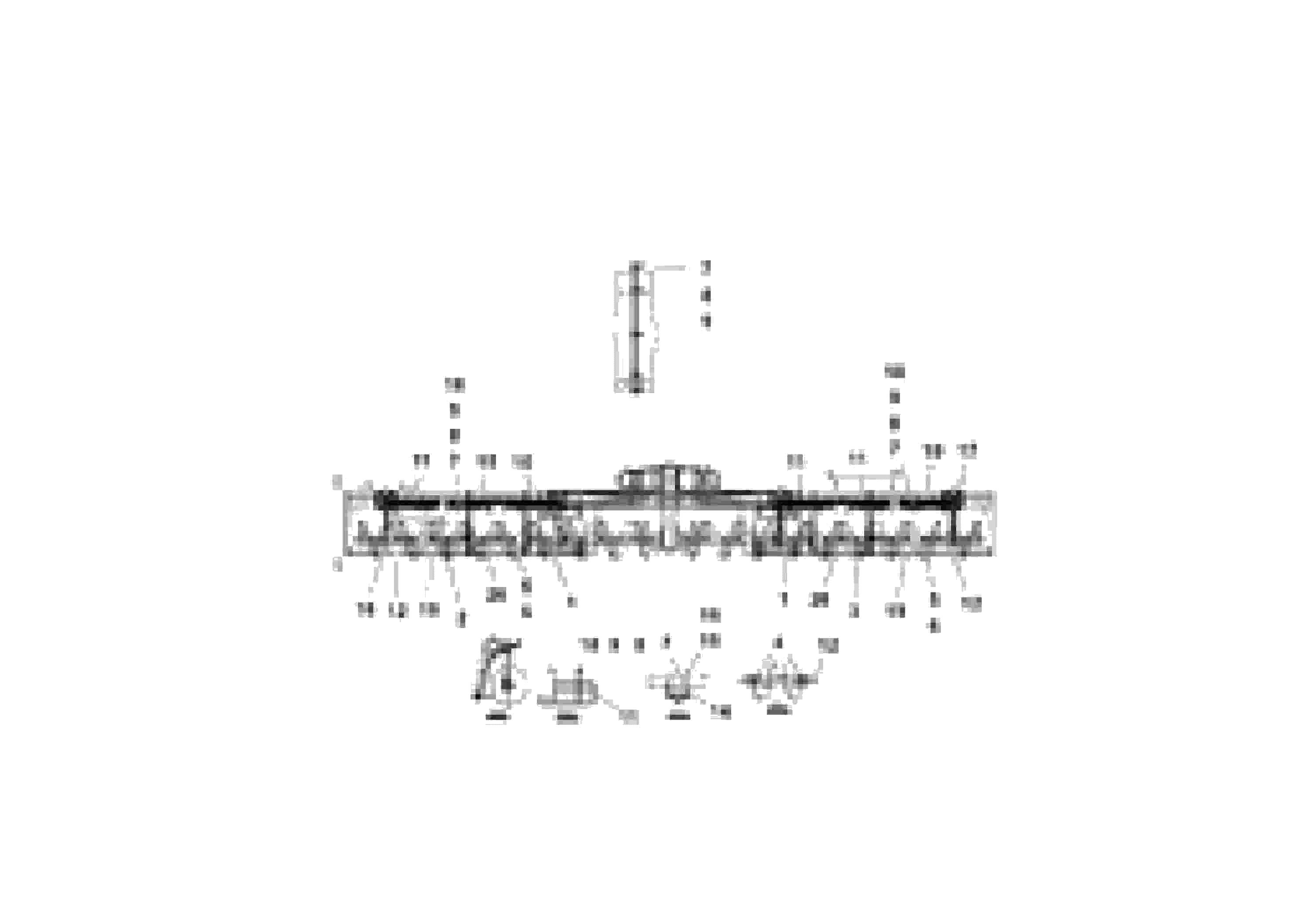 Схема запчастей Volvo PF3172/PF3200 S/N 197507- - 102026 Auger and Tunnel / Guard Arrangement 