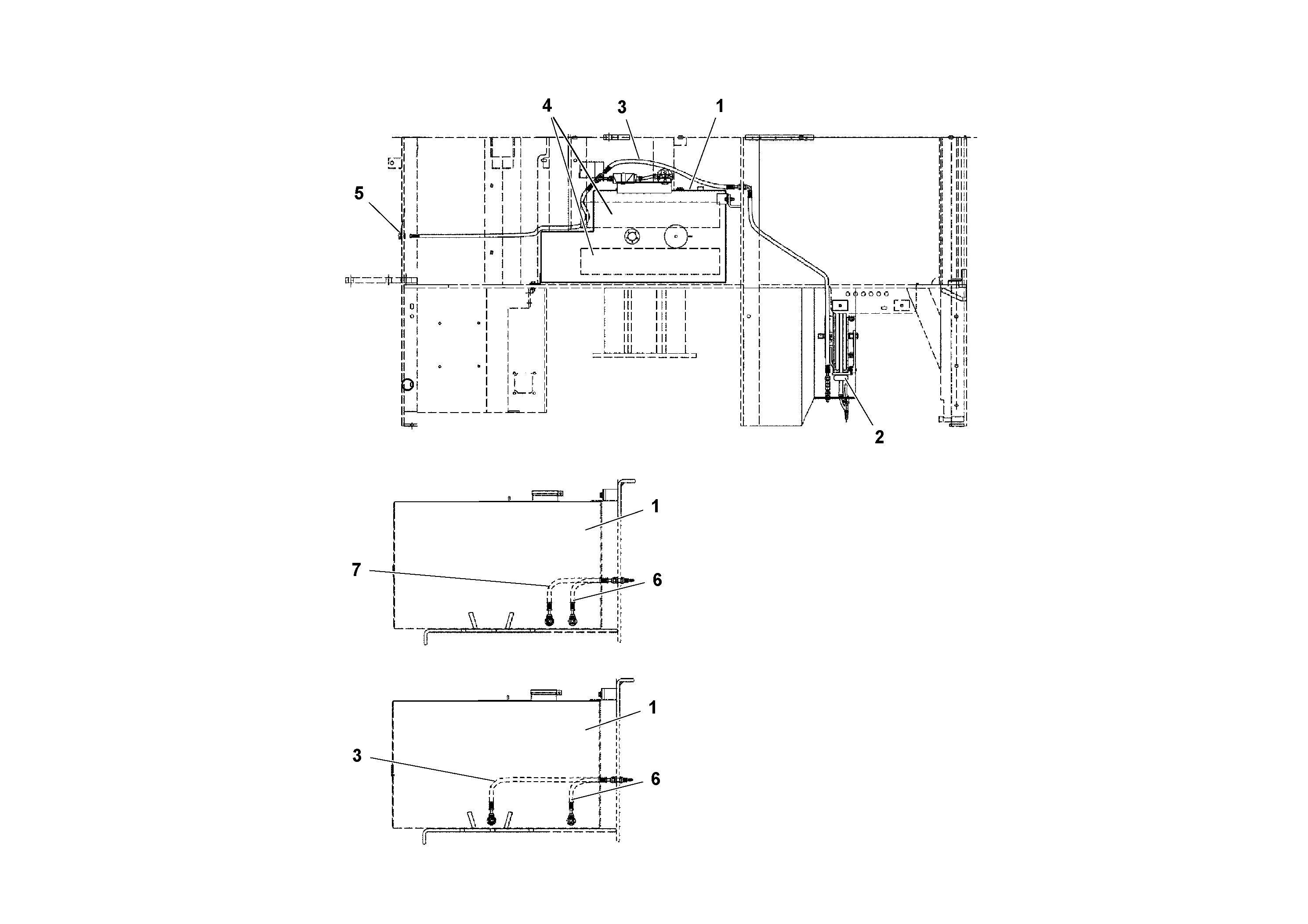 Схема запчастей Volvo PF3172/PF3200 S/N 197507- - 51482 Fuel Tank/Wash-down Arrangement 