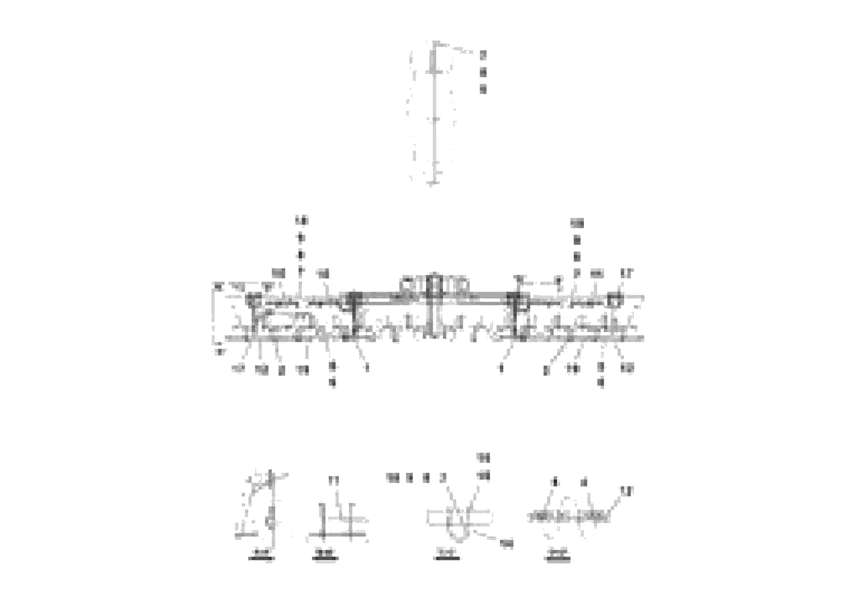 Схема запчастей Volvo PF3172/PF3200 S/N 197507- - 106590 Auger and Tunnel / Guard Arrangement 