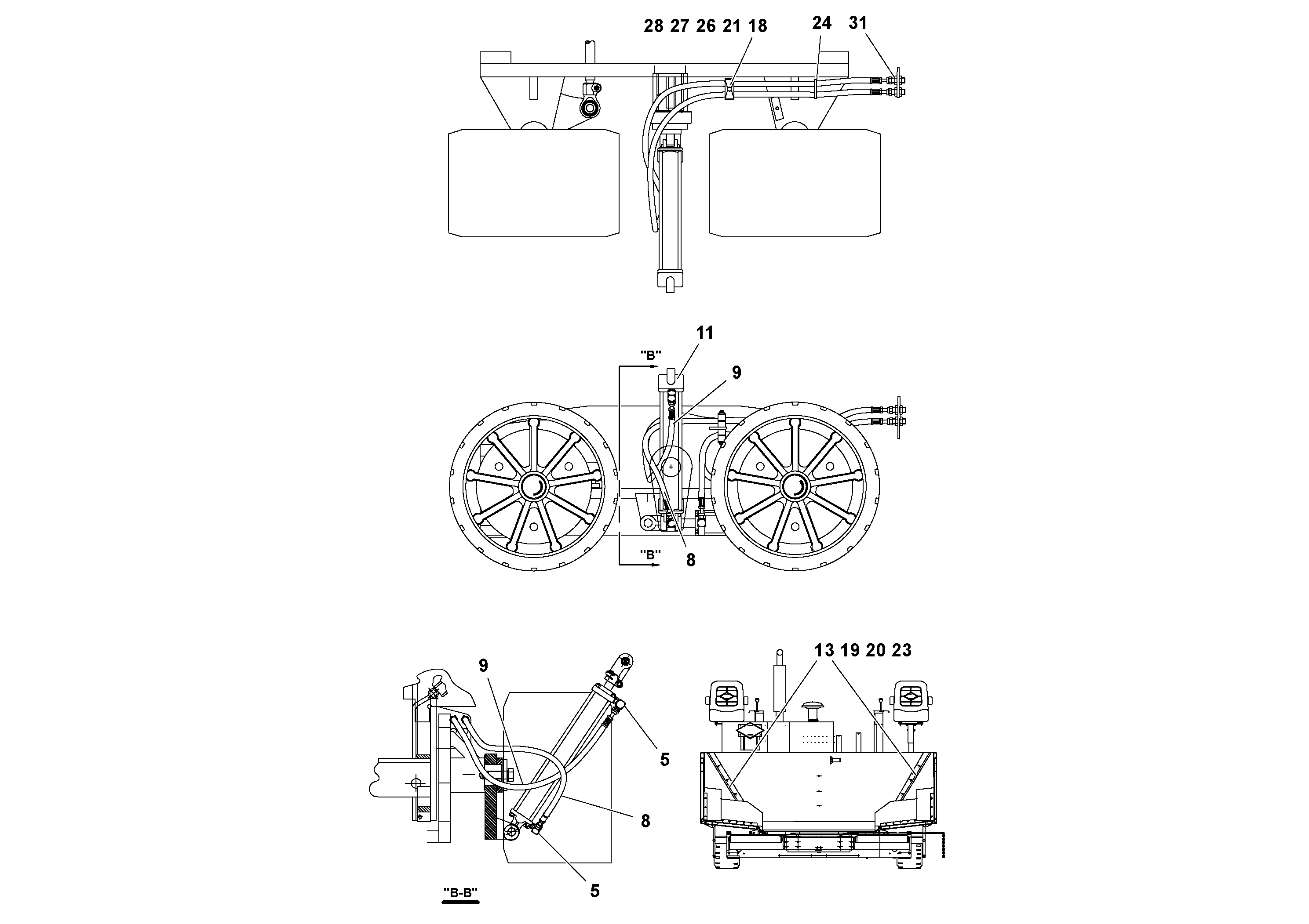 Схема запчастей Volvo PF3172/PF3200 S/N 197507- - 2656 Lifting hydraulic 