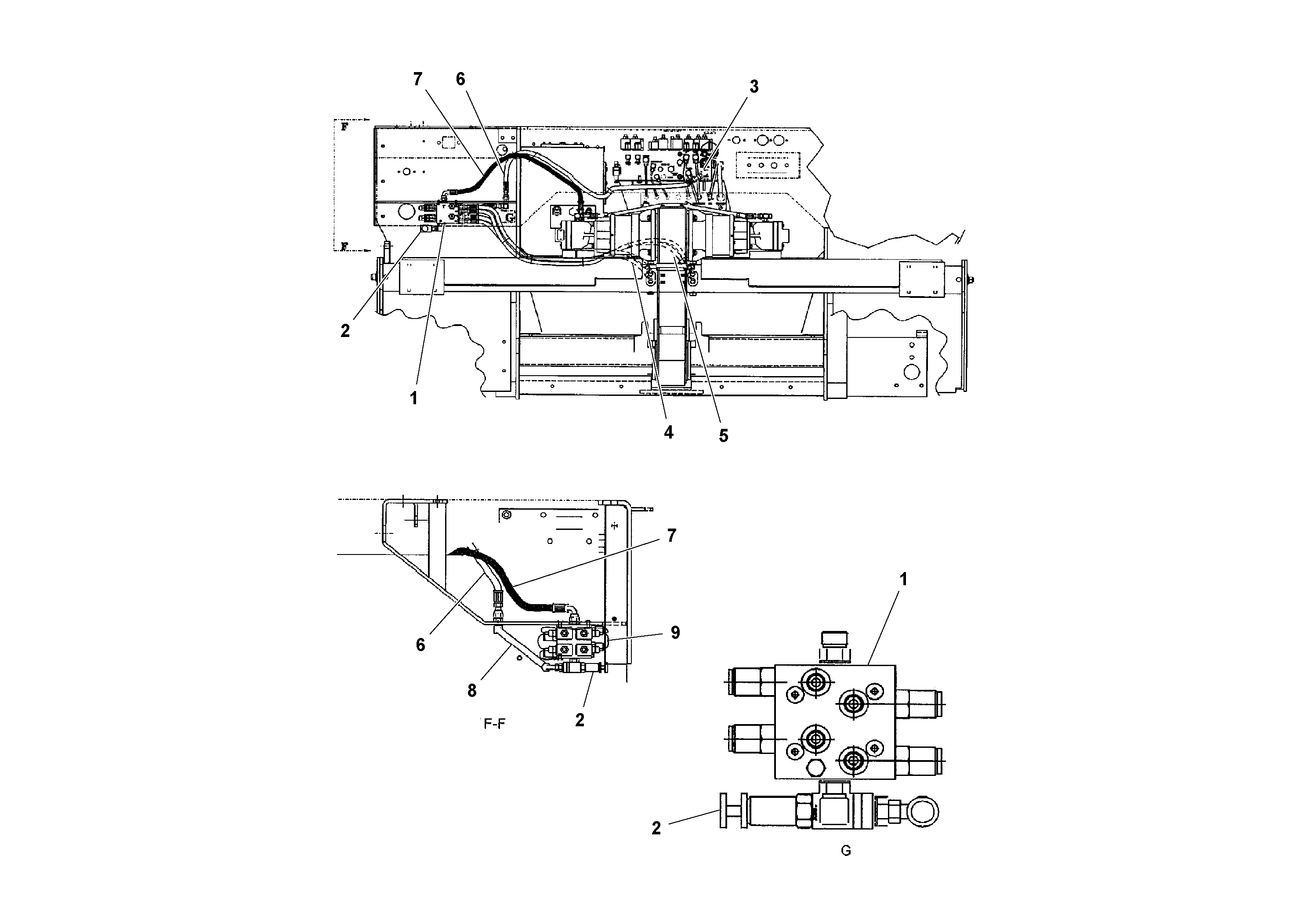 Схема запчастей Volvo PF3172/PF3200 S/N 197507- - 42777 Hydraulic Arrangement 