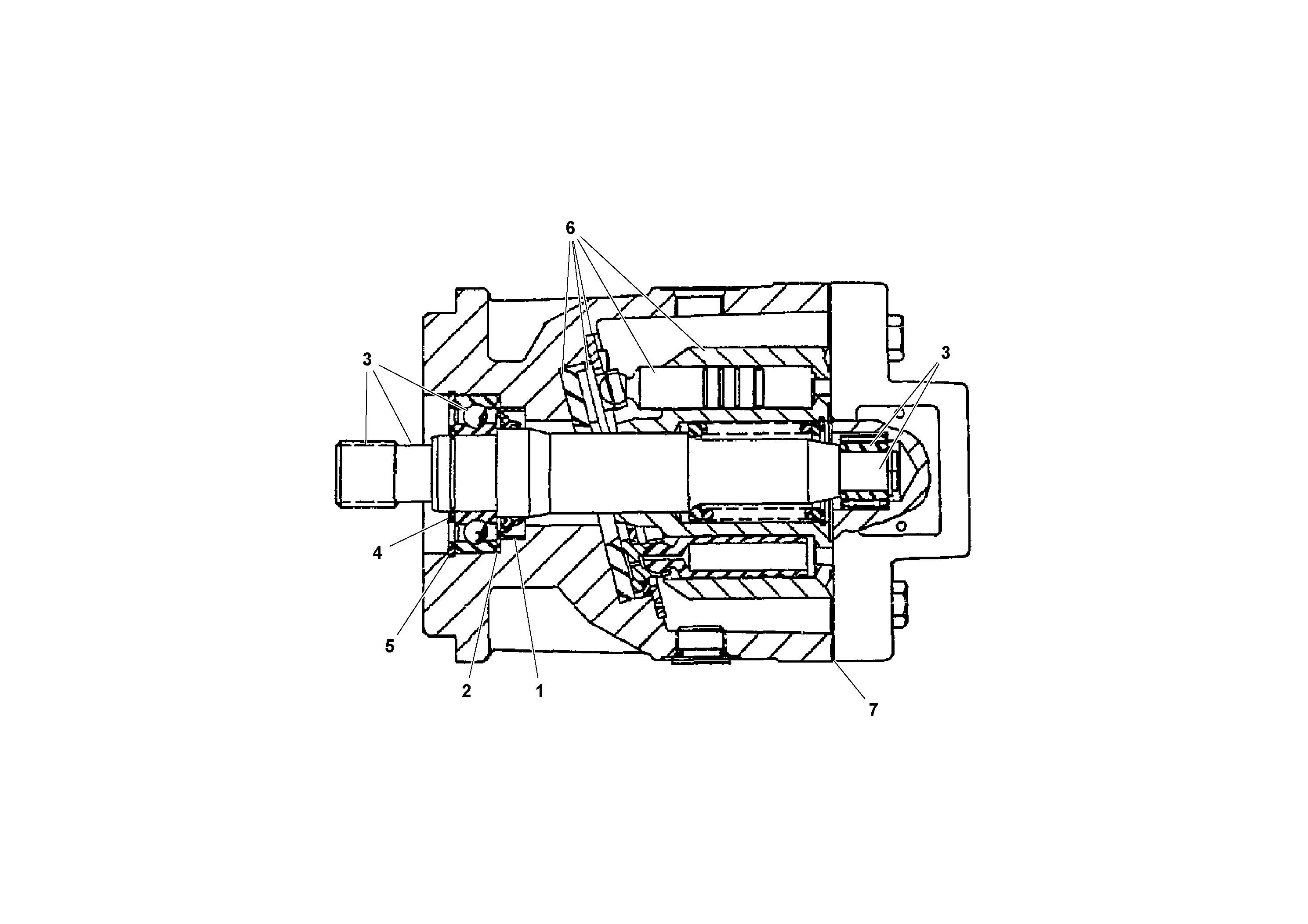 Схема запчастей Volvo PF3172/PF3200 S/N 197507- - 42780 Auger/conveyor Drive Motor 